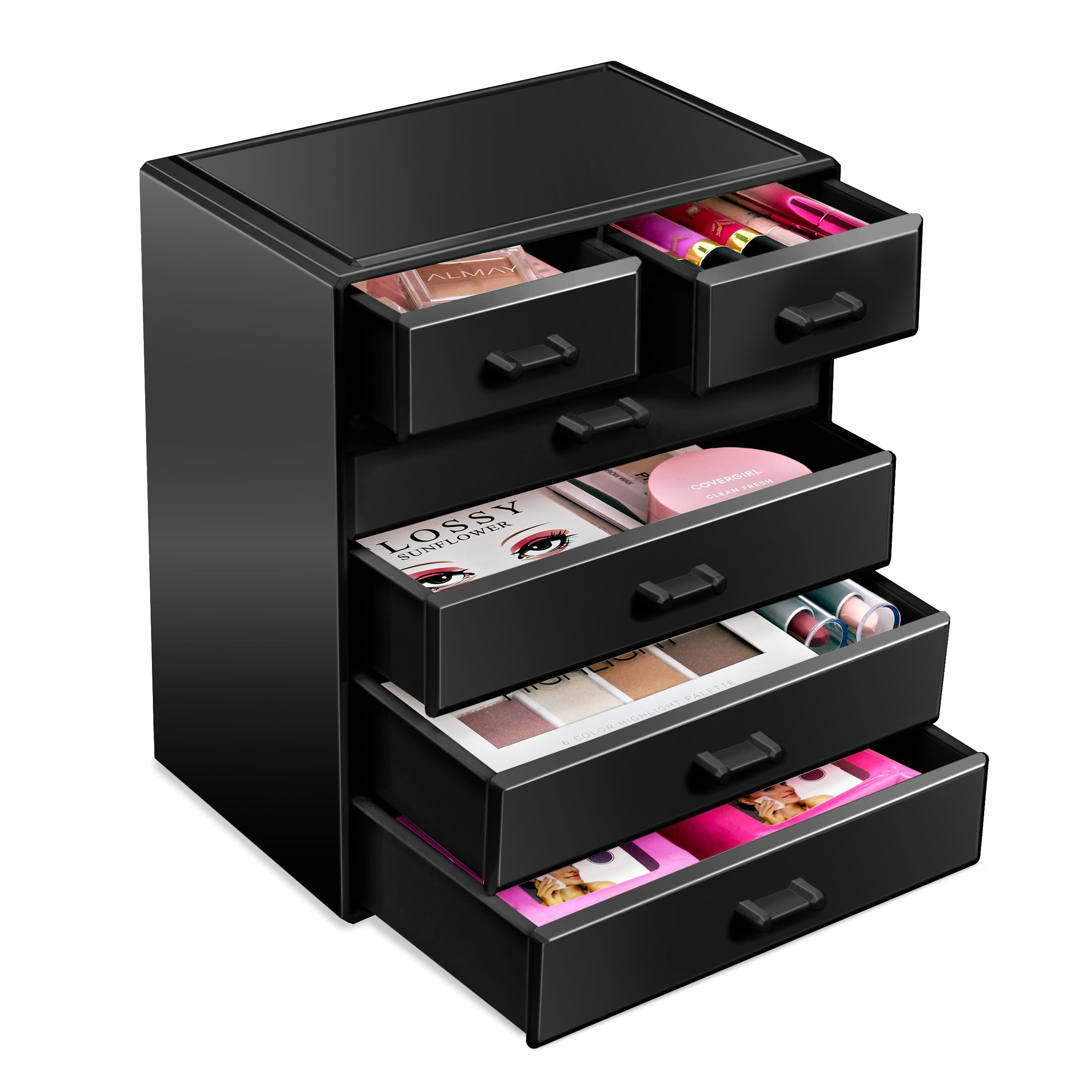 Sorbus Acrylic Makeup Organizer - Organization And Storage Case For Cosmetics Make Up & Jewelry - Large Makeup Organizer For Van
