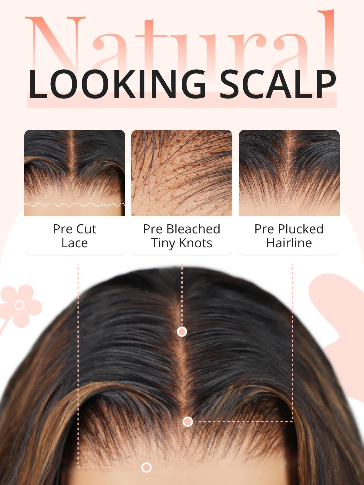 Megalook Highlight Ombre Glueless Wig Human Hair Upgraded 12A Pre Plucked Wear And Go Glueless Wig Pre Cut 6X5 Hd Closure Wigs H