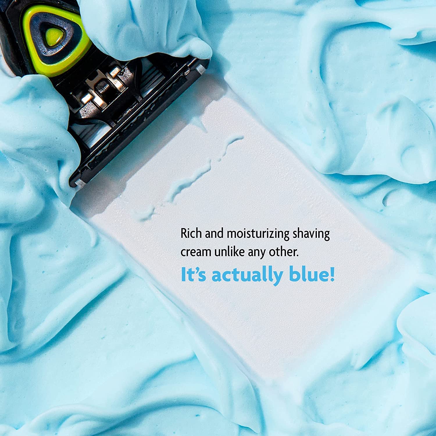 Pacific Shaving Company Blue Shaving Cream - Foaming Colorful Shaving Cream - Hydrating, Redness Reducing + Irritation Free Shav