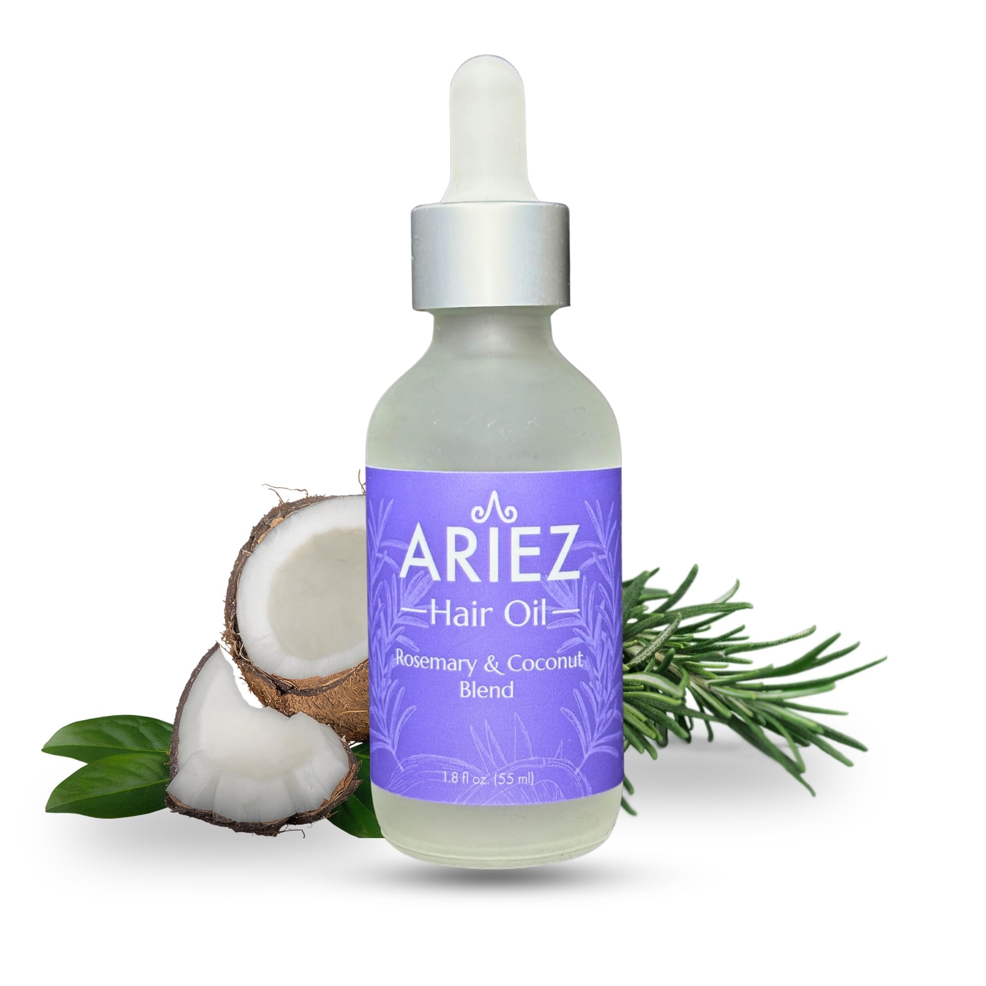 Ariez Coconut & Rosemary Oil Hair Growth Serum  Promotes Thicker and Fuller Looking Hair  For Dry & Damaged Hair  Anti Frizz