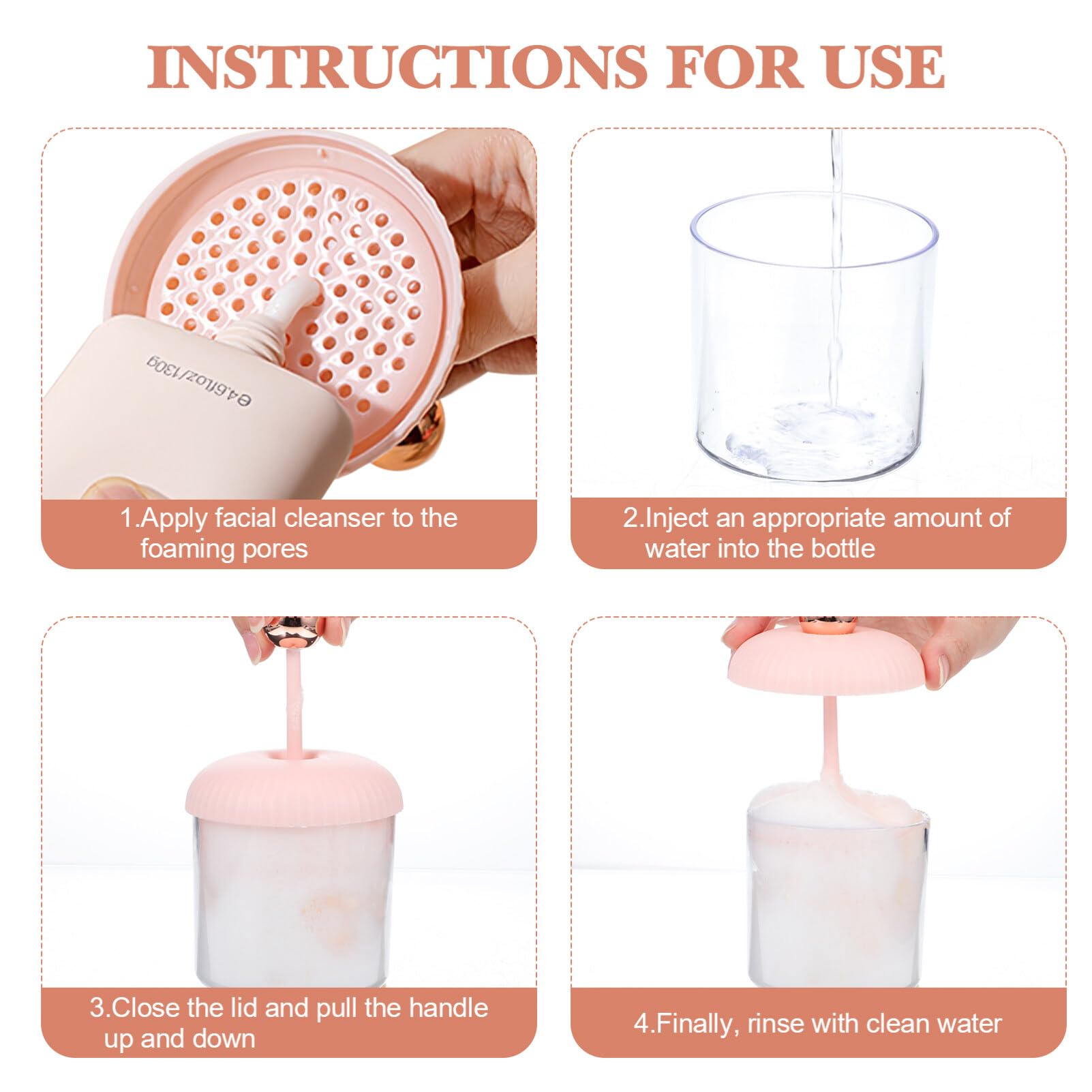DOITOOL 2 Pieces Face Wash Foam Maker, Face Wash Foamer, Foam Maker, Marshmallow Whip Maker Skin Care, Facial Foam Cup Whip Bubb