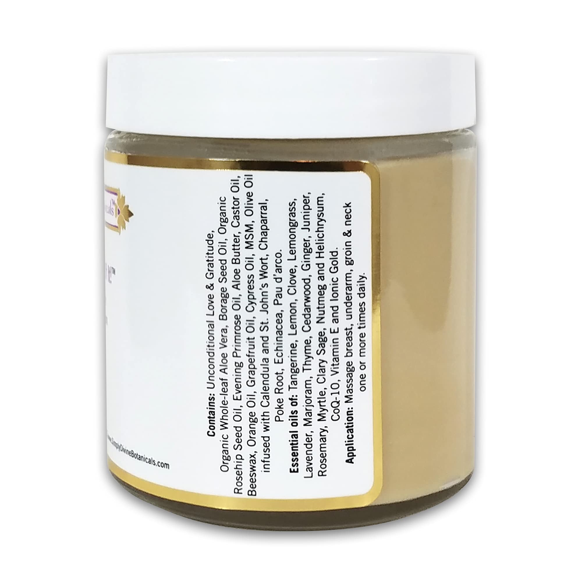 Simply Divine Botanicals Keeping Abreast of It - Natural and Organic Body Cream to Encourage Circulation and Deeply Moisturize f