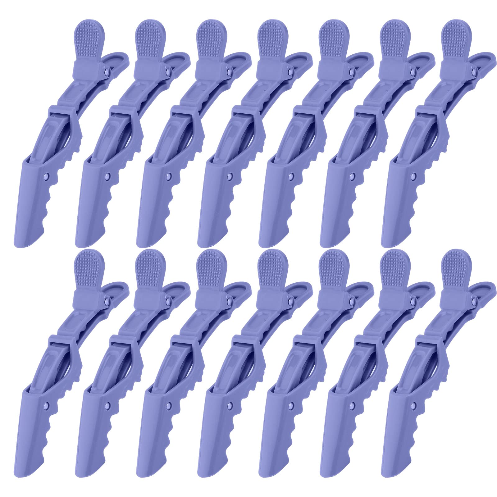 Ondder 14 Pcs Purple Alligator Hair Clips for Styling Sectioning Larger Salon Pro Hair Clips for Barber Hair Clips for Coloring