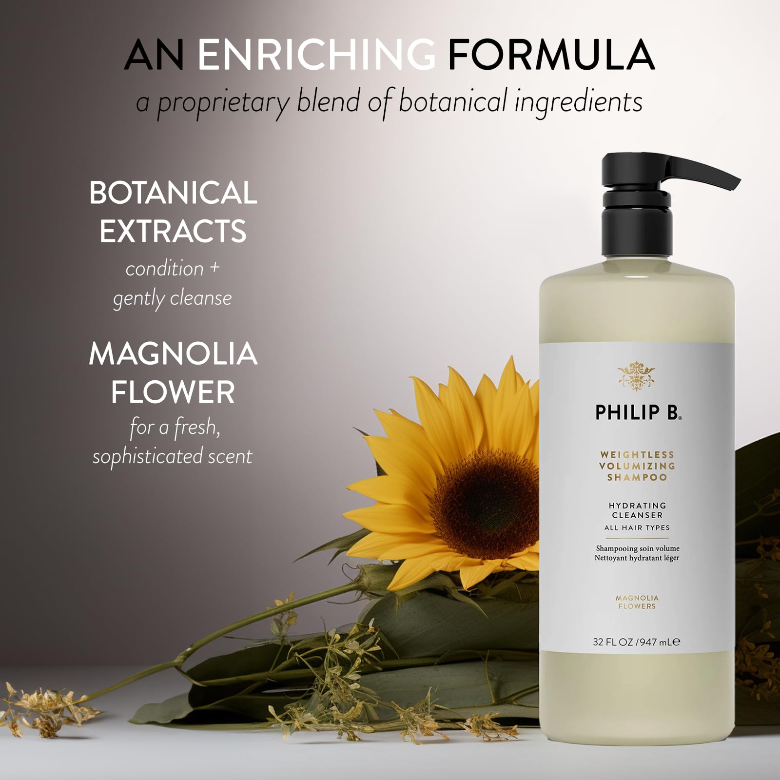 Philip B Weightless Volumizing Shampoo, 32 Fl Oz