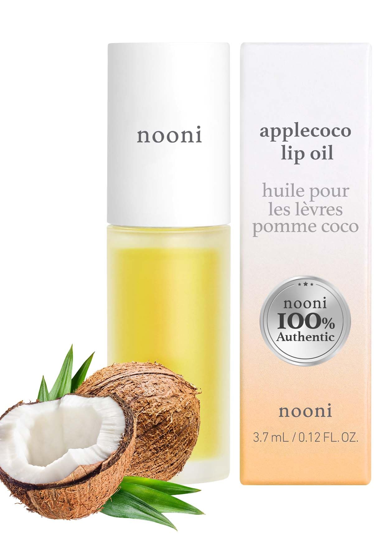 Nooni Korean Lip Oil - Applecoco | Lip Stain, Gift, Long-Lasting, Moisturizing, Plumping, Revitalizing For Dry Lips, Waterproof,