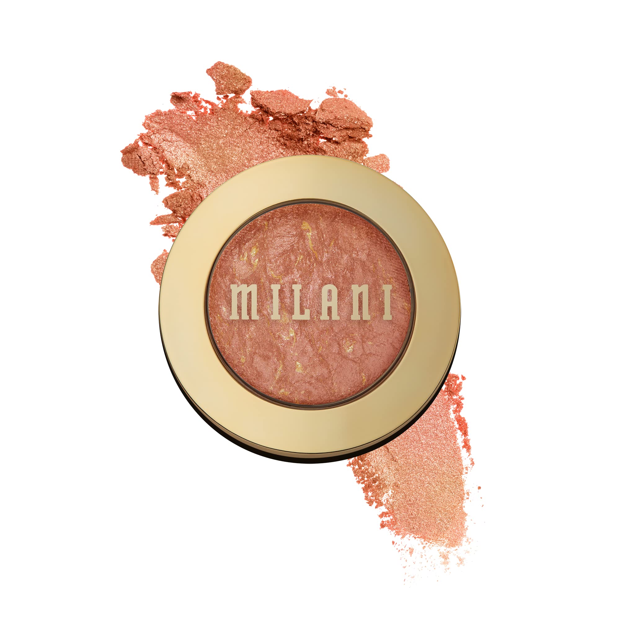 Milani Baked Blush - Rose D'Oro (0.12 Ounce) Cruelty-Free Powder Blush - Shape, Contour & Highlight Face For A Shimmery Or Matte