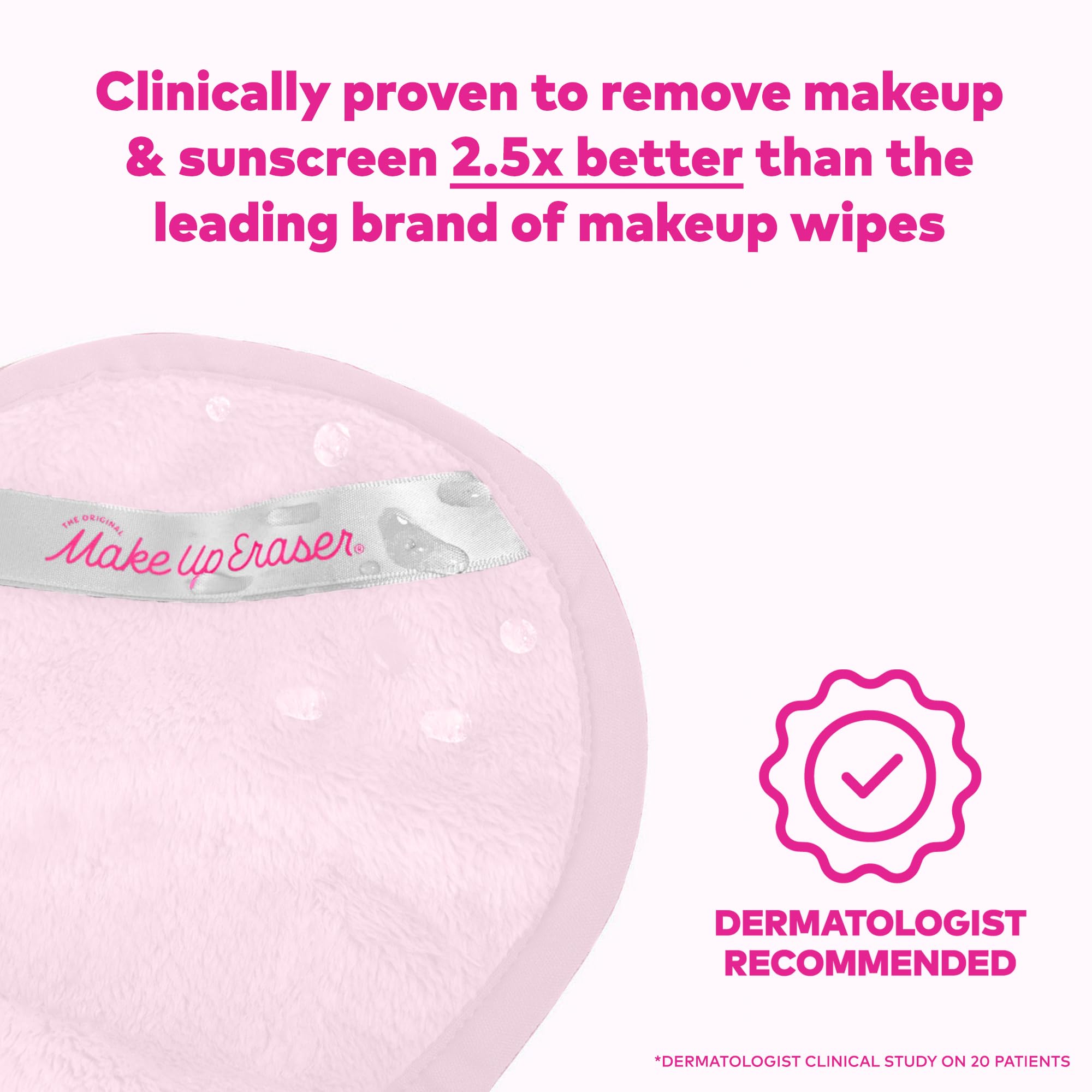The Original Makeup Eraser Mini Pro, Erase All Makeup With Just Water, Including Waterproof Mascara, Eyeliner, Foundation, Lipst