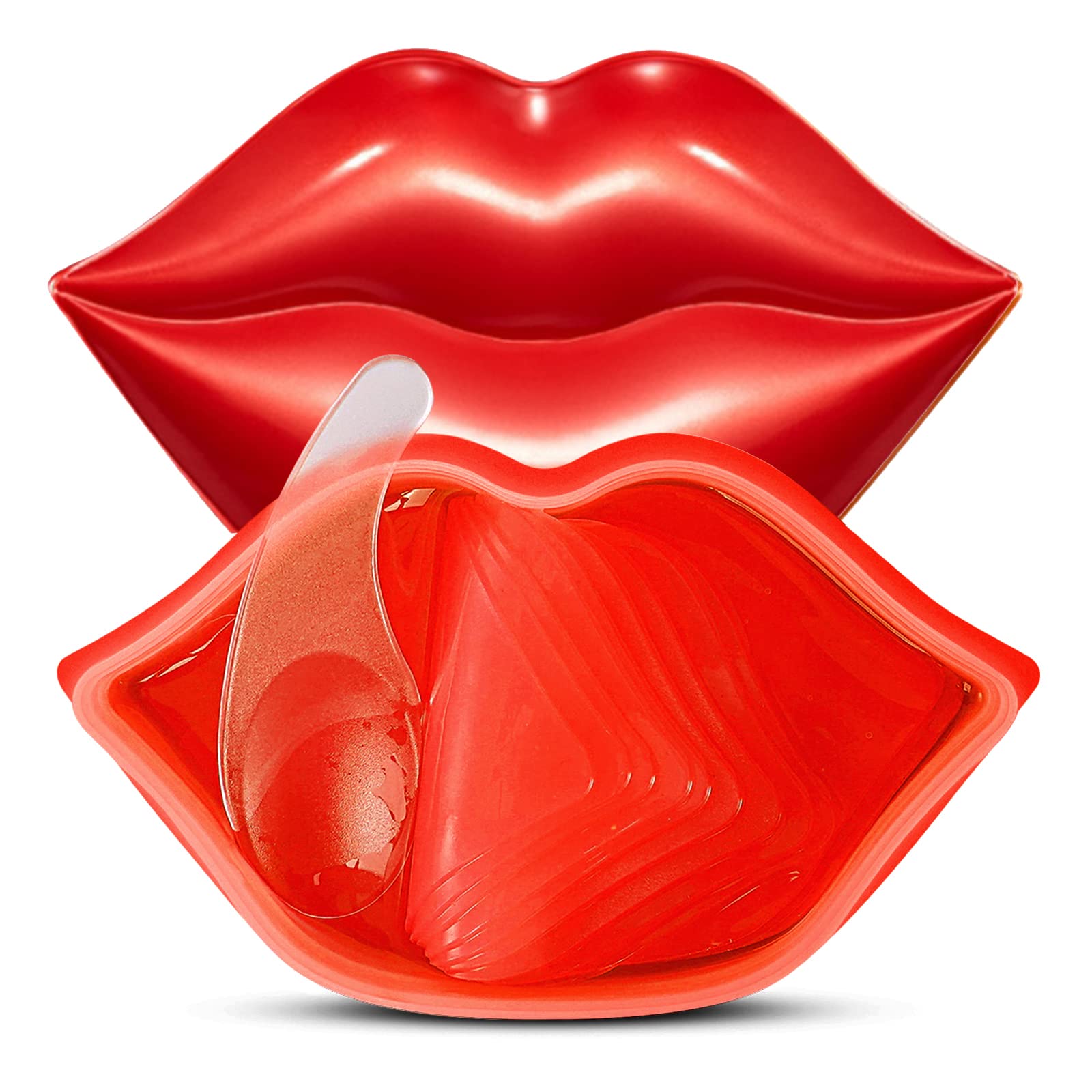 Charm Kiss 20Pcs Moisturizing Lip Mask, Lip Sleep Mask Reduces Lip Lines And Restores Moisture, Lip Mask Effectively Nourishes T