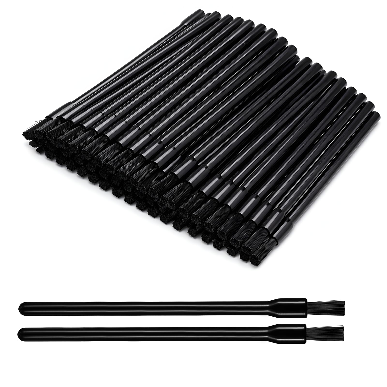 Lipstick Brushes, 100 Pcs Multifunctional Disposable Nail Polish Brushes Portable Lip Applicators Disposable No Clean Makeup Bru