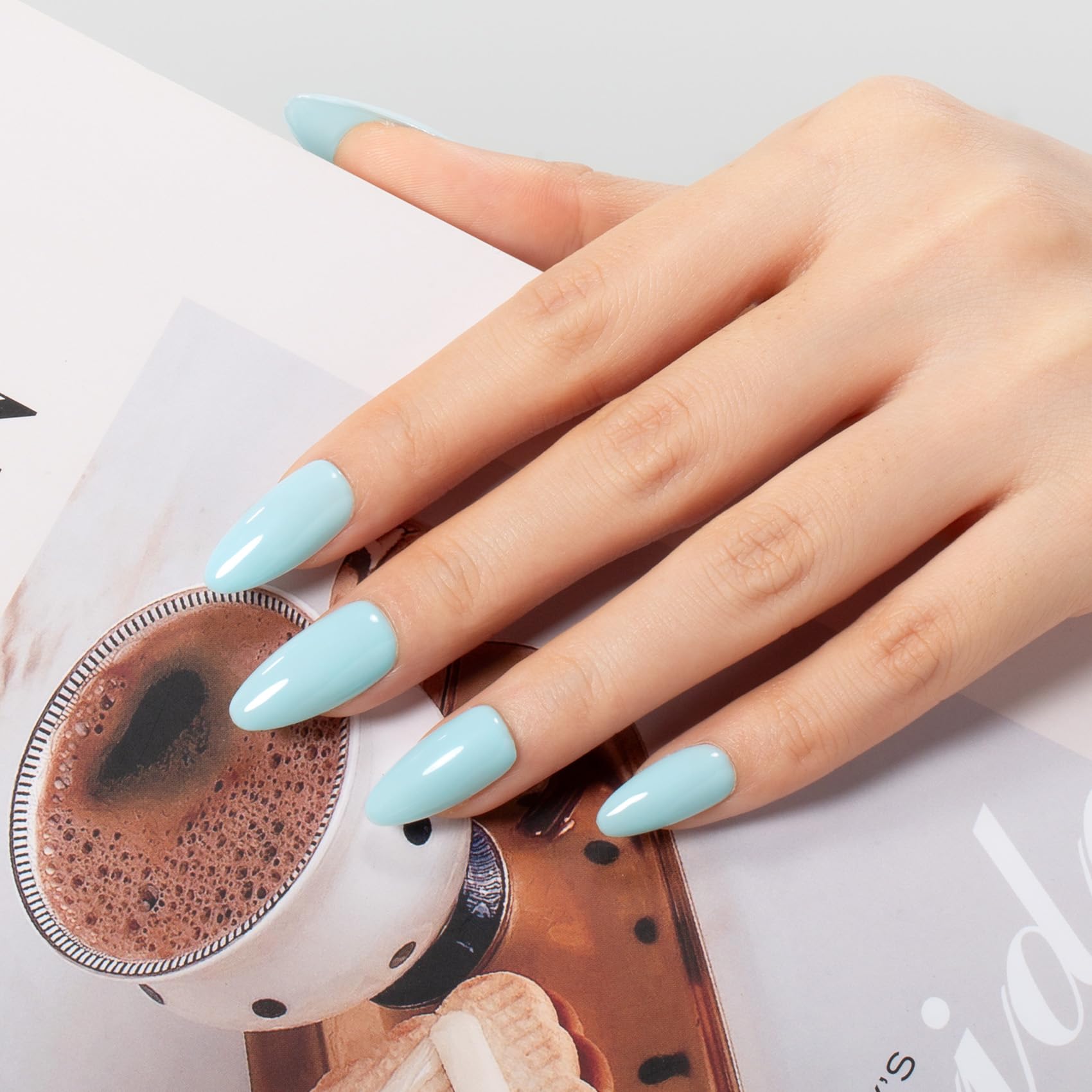 Maychao 15Ml Gel Nail Polish 1Pc Light Sky Blue Gel Polish Soak Off Uv Led Nail Polish Nail Art Starter Manicure Salon Diy At Ho