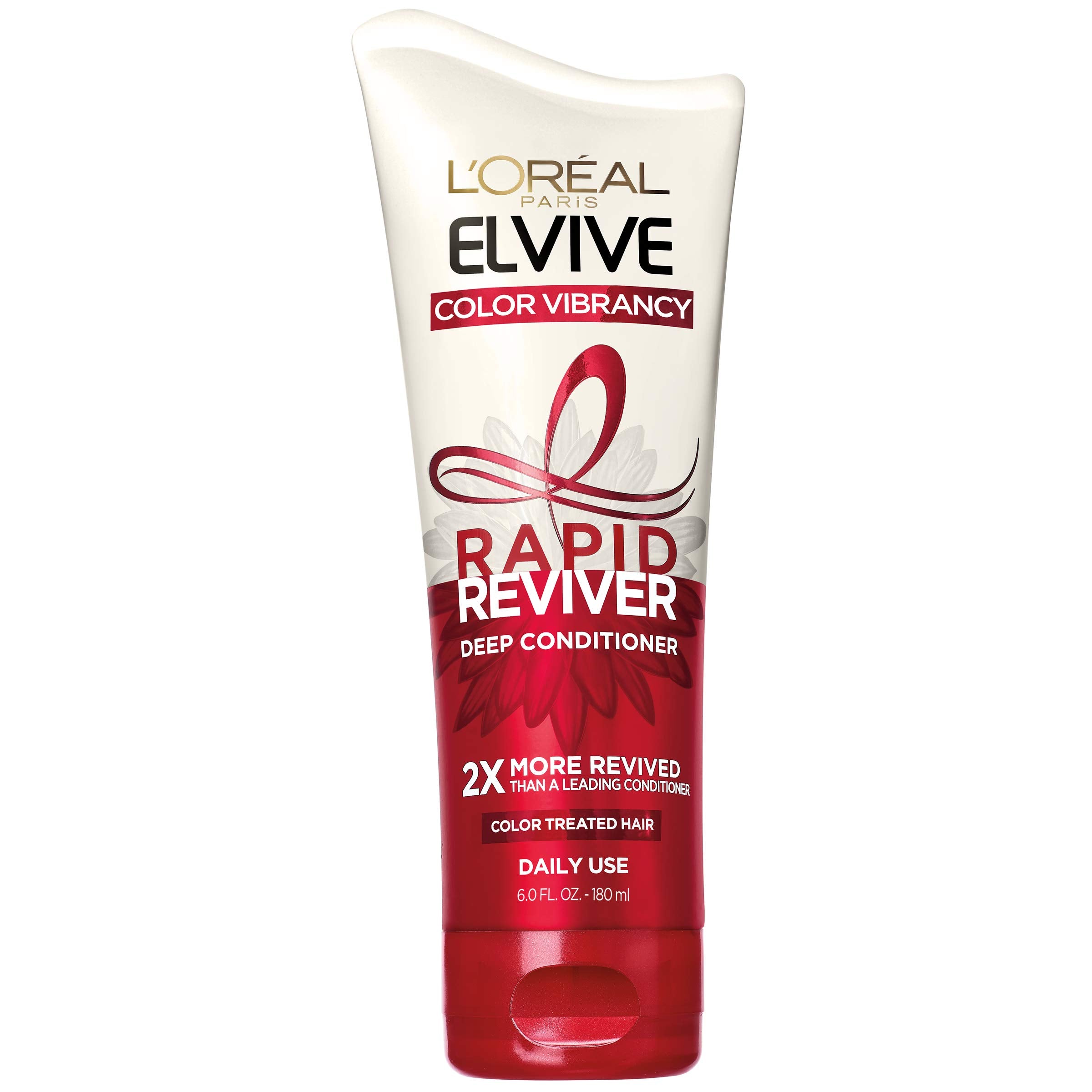 L'Oreal Paris Elvive Color Vibrancy Rapid Reviver Deep Conditioner, Repairs Damaged Color-Treated Hair, No Leave-In Time, with D