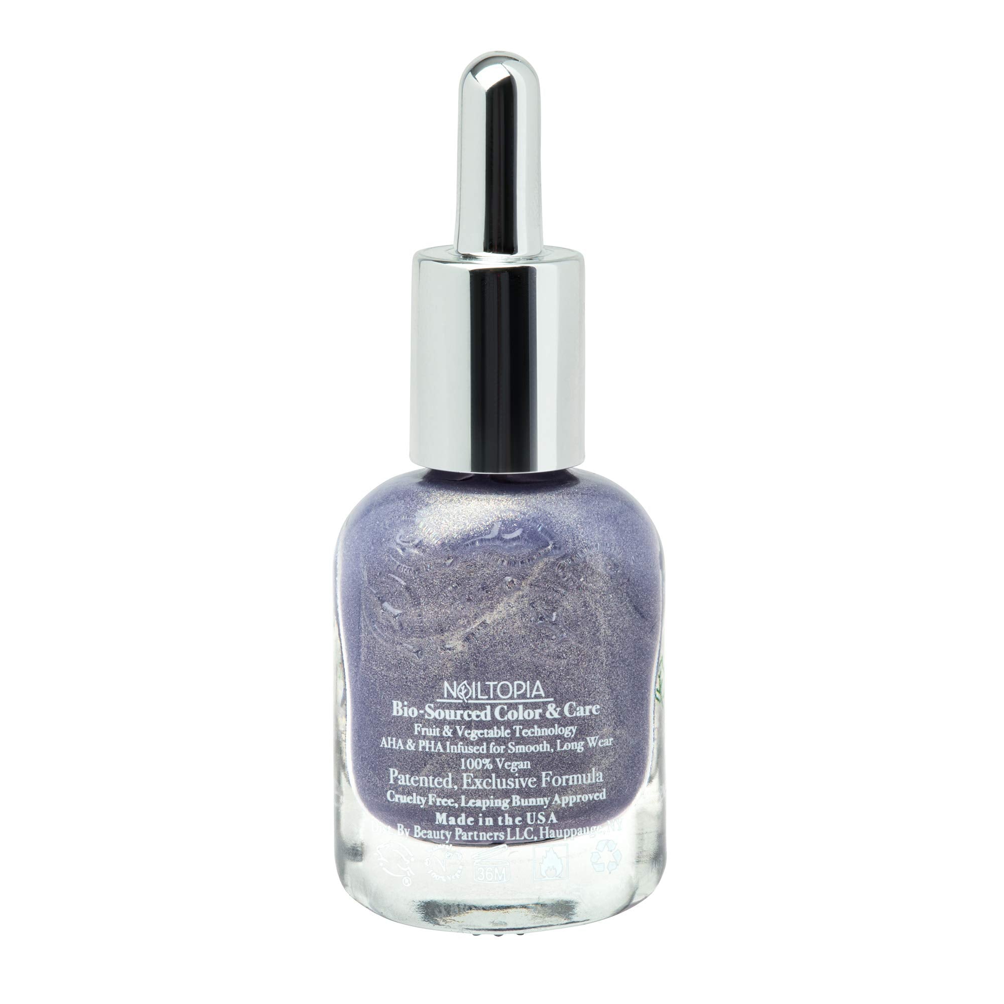 Nailtopia - Plant-Based Chip Free Nail Lacquer - Non Toxic, Bio-Sourced, Long-Lasting, Strengthening Polish - Stay Inspired (Med
