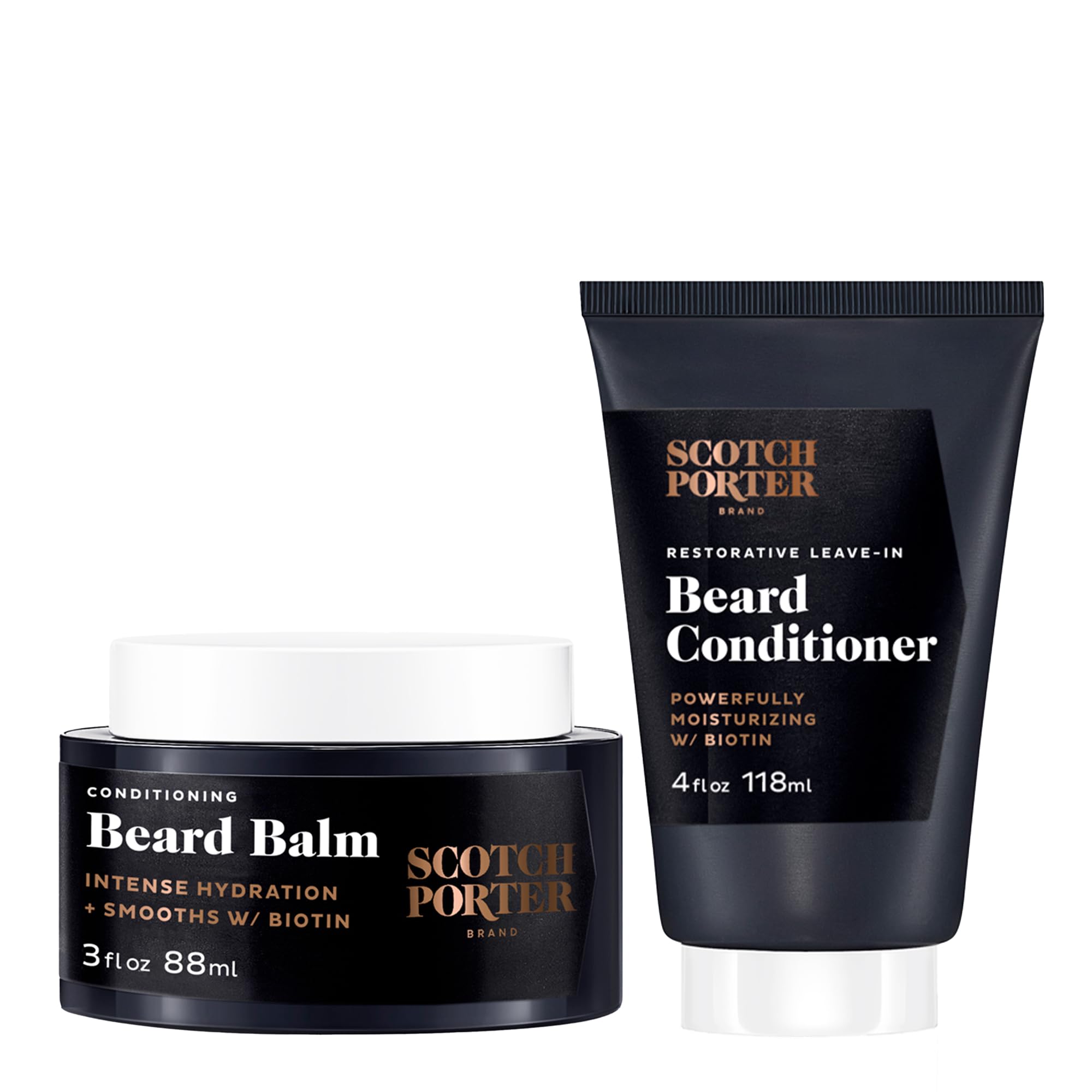 Scotch Porter Conditioning Beard Balm & Leave-In Conditioner - Smooth & Hydrate For A Fuller, Healthier-Looking Beard - Original