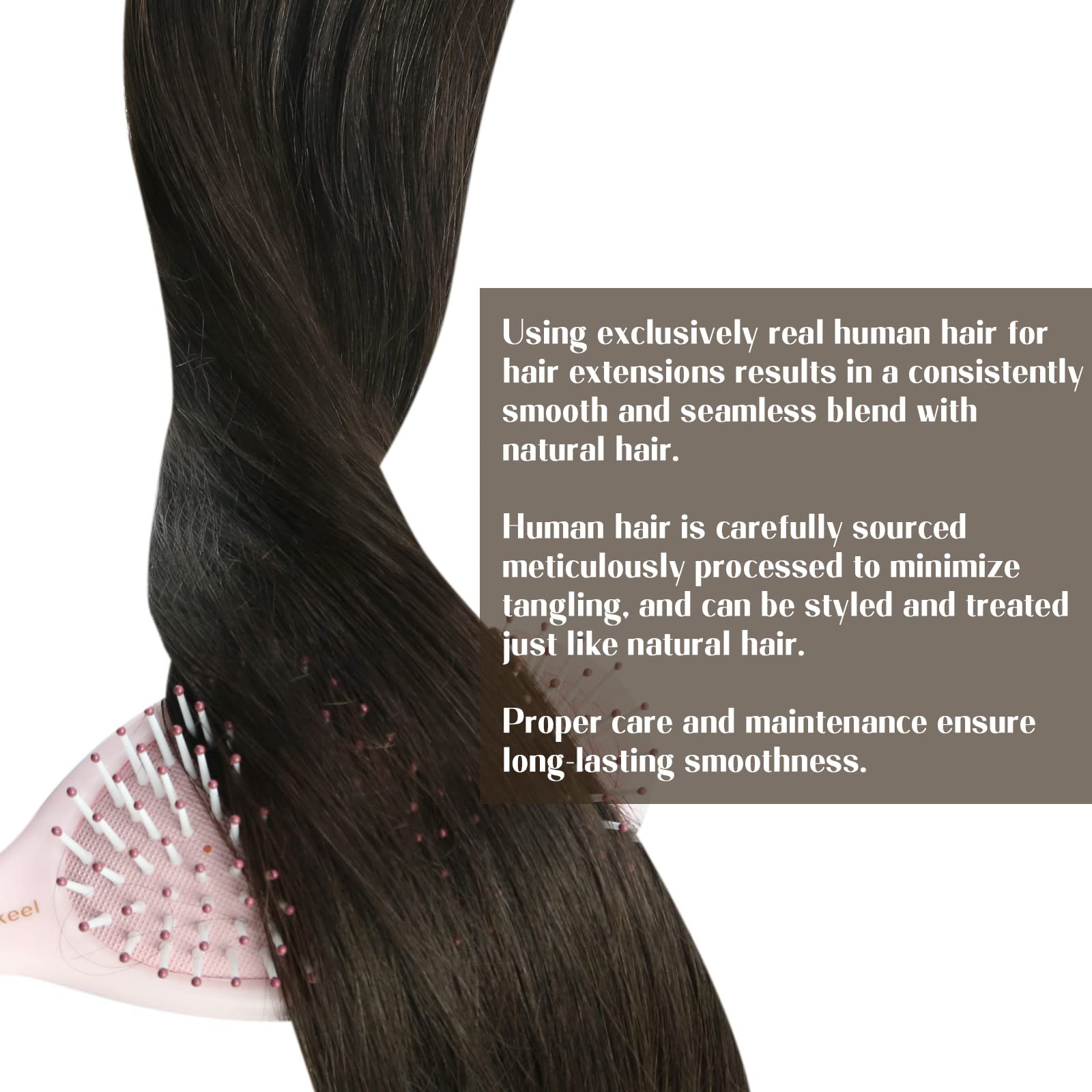 Sunny Human Hair Sew In Extensions Brown Weft Hair Extensions Real Human Hair Darkest Brown Hair Extensions Sew In Bundles Human