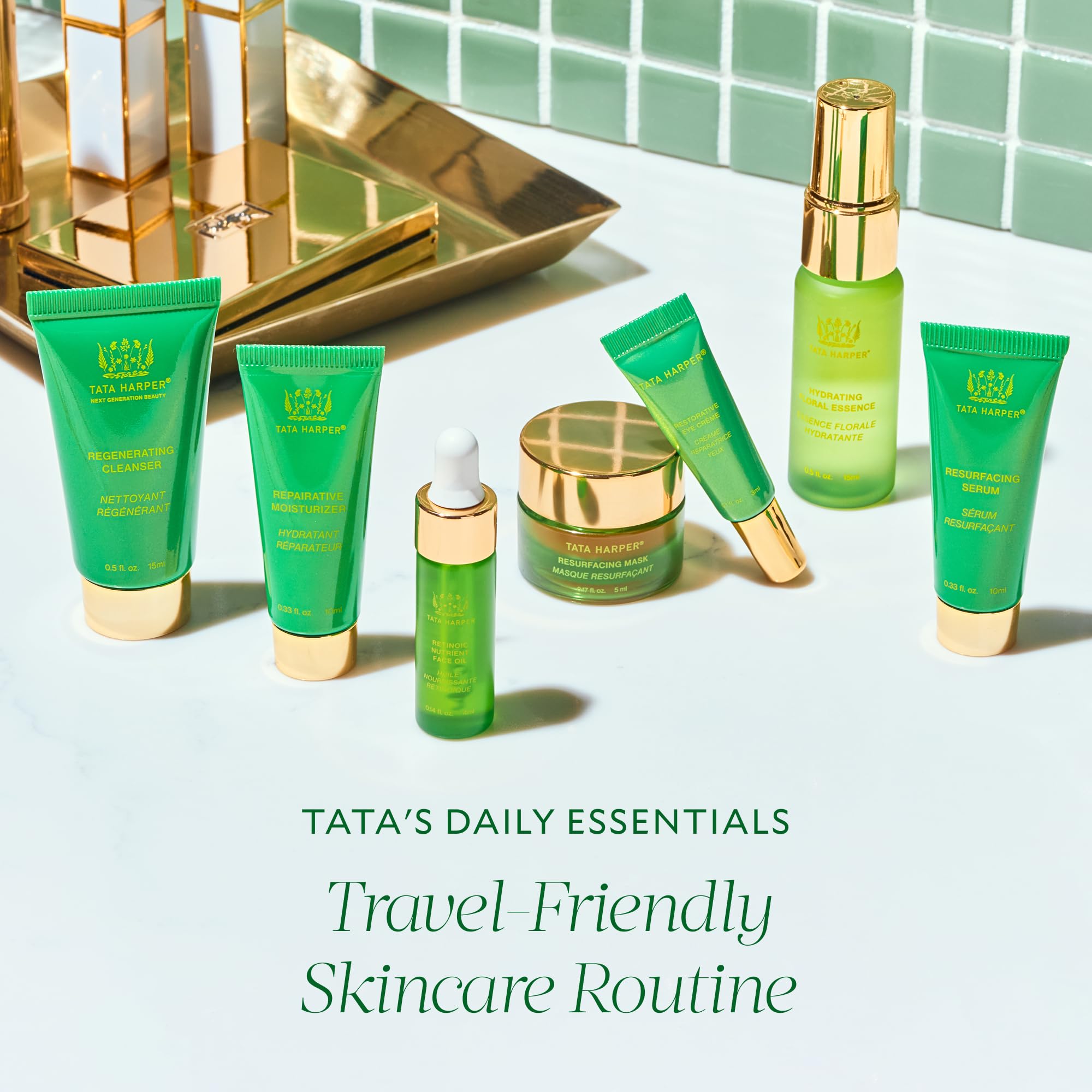 Tata Harper Daily Essentials Set | 7-step Routine for Trial & Travel
