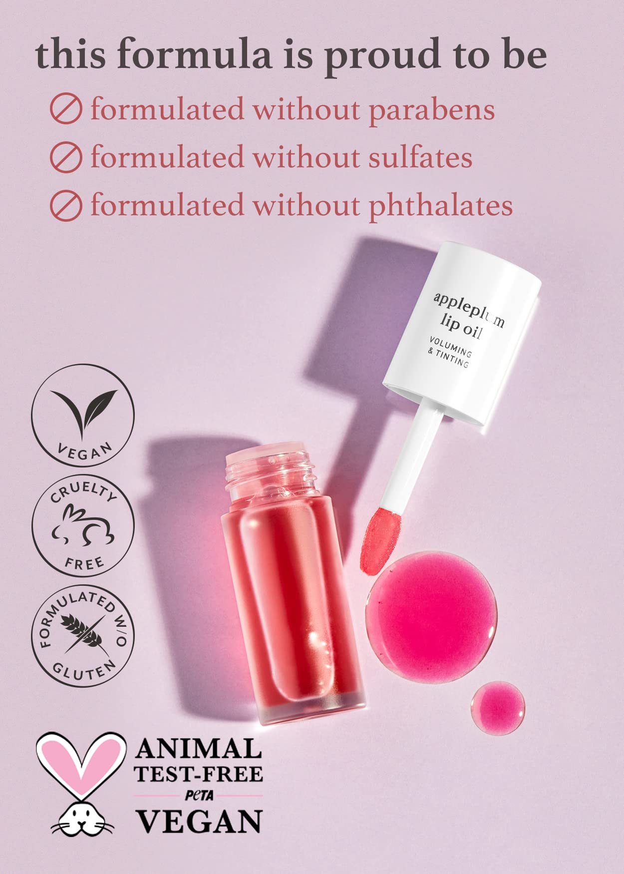 Nooni Appleseed Lip Oil Set - Appleberry & Applecherry & Appleplum | With Apple Seed Oil, Lip Oil Trio, Lip Stain, Gift Sets, Fo