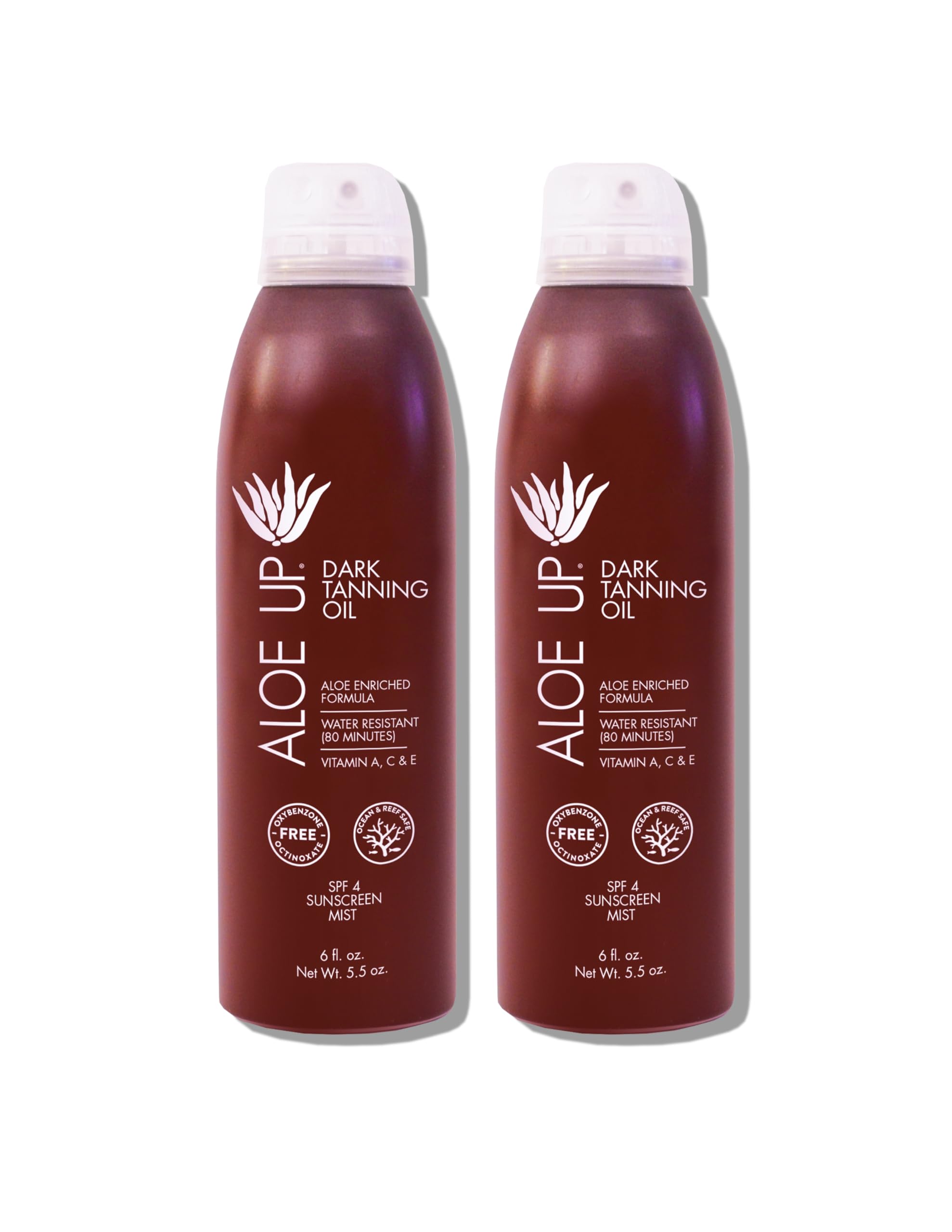 Aloe Up Quick Dry Tanning Oil Spray 6 Fl Oz-Reef Safe Outdoor Tanning Oil Tanning Oil For Outdoor Sun W/Spf 4 Aloe Vera Sunscree
