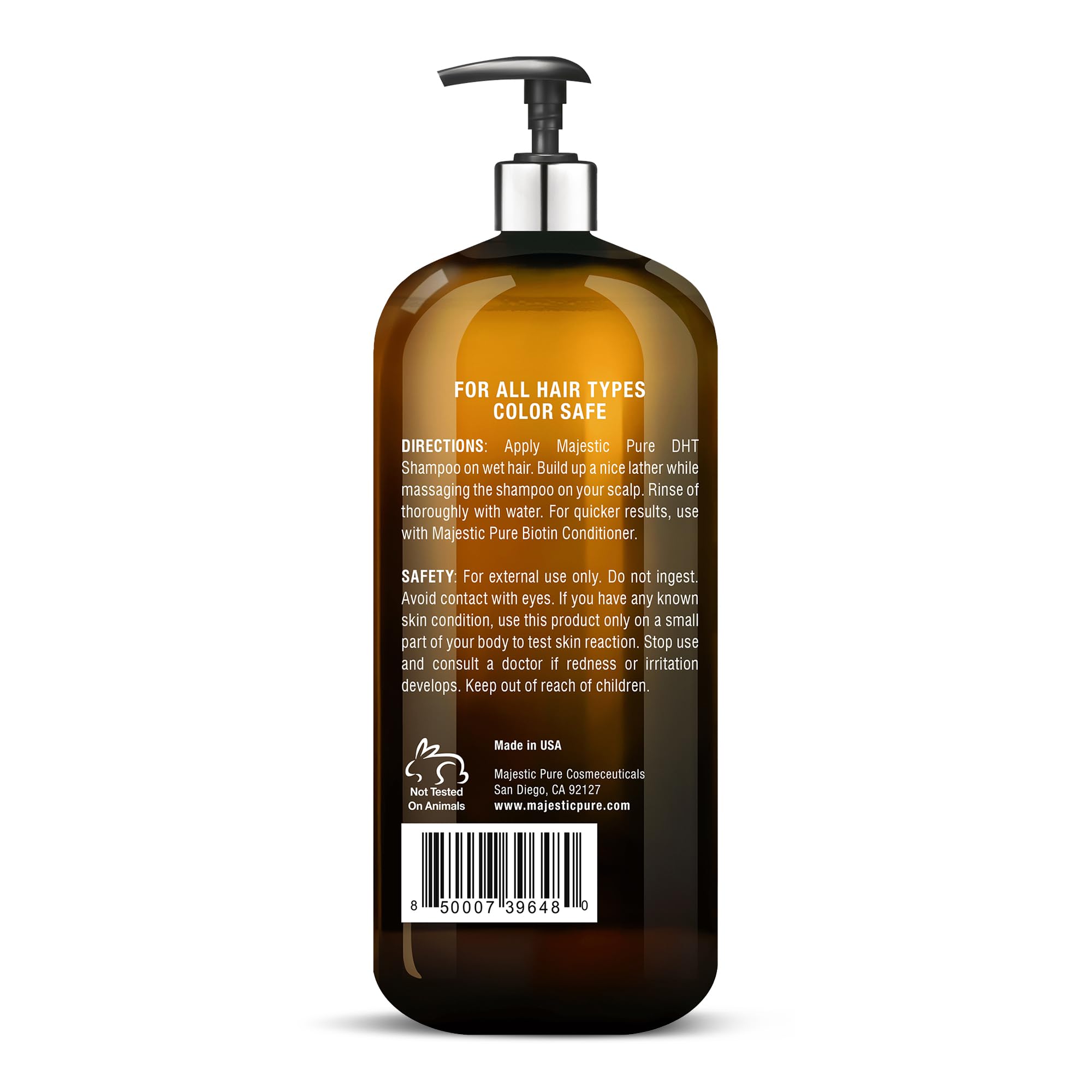 Majestic Pure Biotin Conditioner for Hair Loss - Thickening & Volumizing Conditioner, with DHT-3 Blocker, Keratin & Rosemary Oil