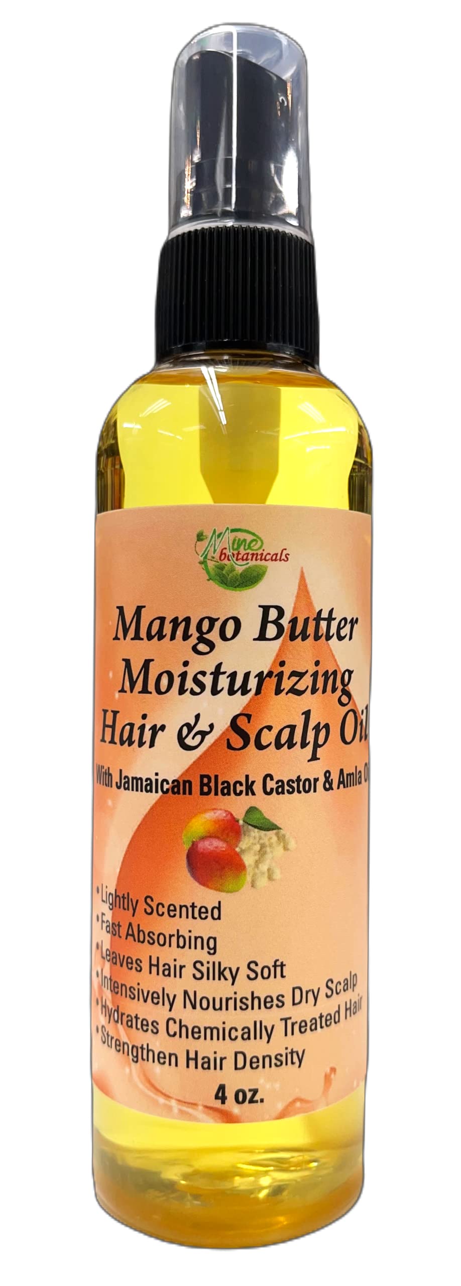 Mine Botanicals Mango butter Moisturizing Hair & Scalp Oil with Jamaican castor & amla oil