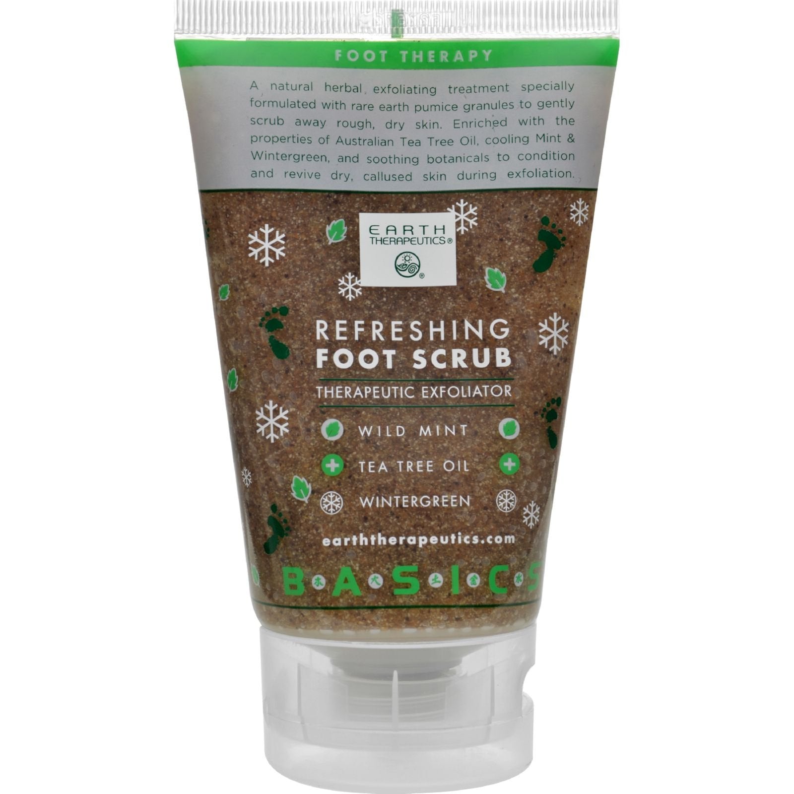 EARTH THERAPEUTICS FOOT SCRUB,REFRESHING, 4 OZ2