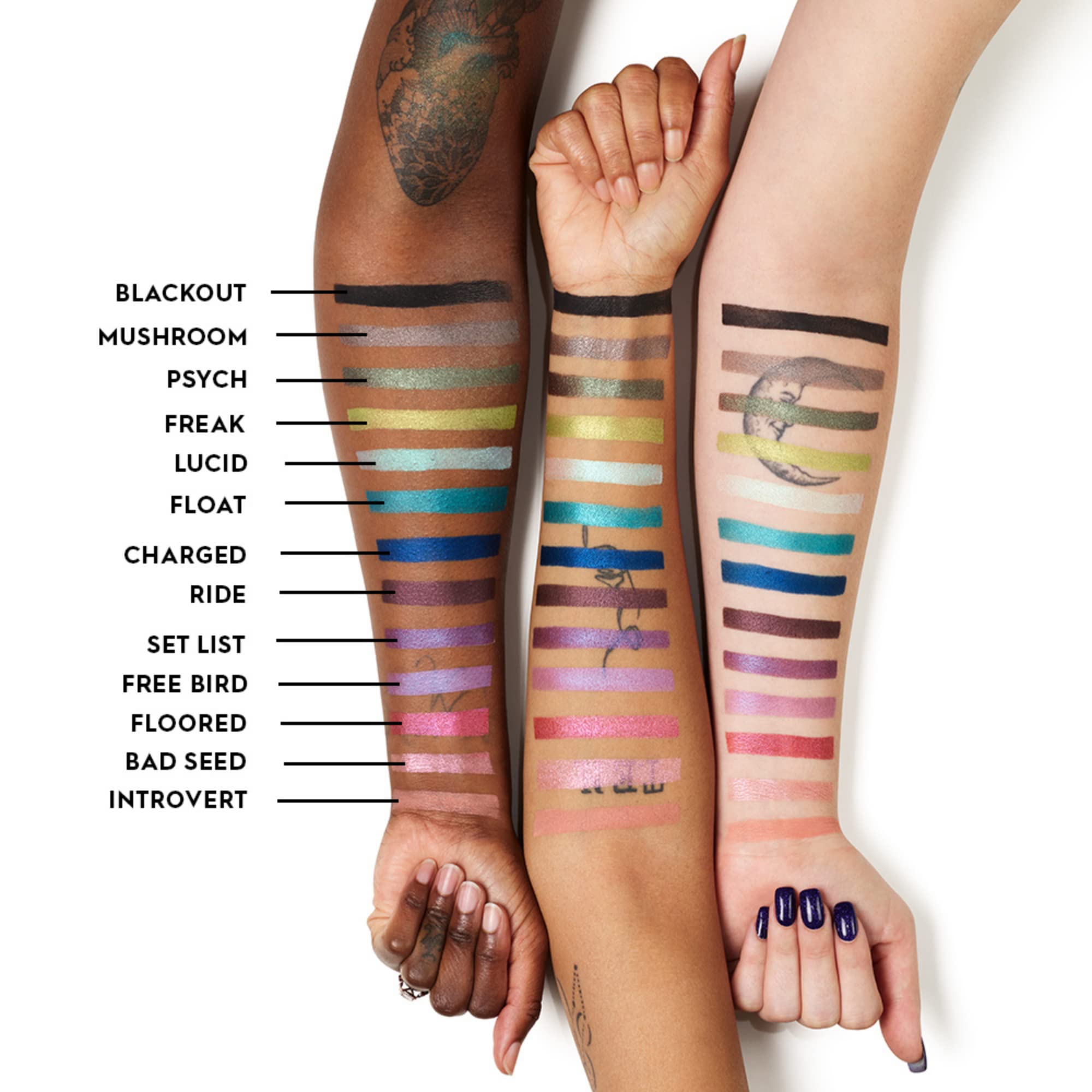 Urban Decay 24/7 Longwear Eyeshadow Single (Psych - Warm Green Metallic), High-Pigment Eye Shadow Compact, Smooth & Blendable Co