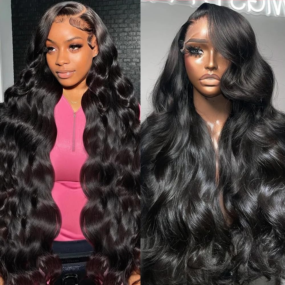 13x4 Body Wave Lace Front Wigs Human Hair For Women Hd Lace Front Wigs Human Hair Pre Plucked Bleached Knots with Baby Hair 180%