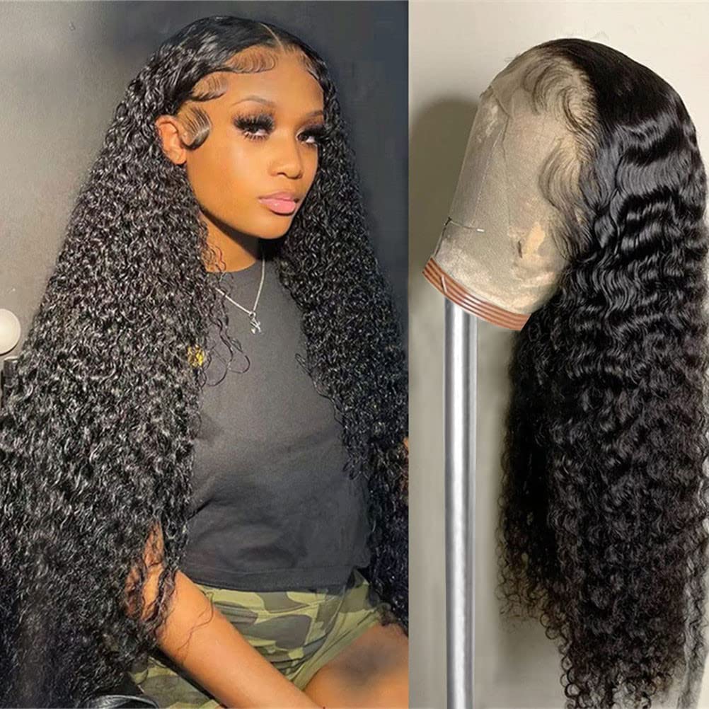 Alibeauty 13X4 Lace Front Wigs Human Hair Wigs For Black Women 180% Density Hd Transparent Water Wave Lace Frontal Wigs Human Ha