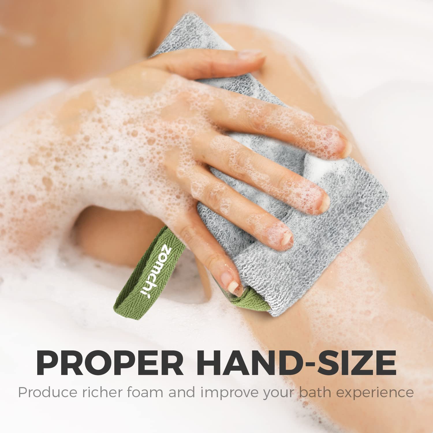 Zomchi 2 Pieces Of Soap Bags With Gentle Roughness, Soap Savers For Bar Soap, Body Scrubbers For Use In Shower, Soap Exfoliating