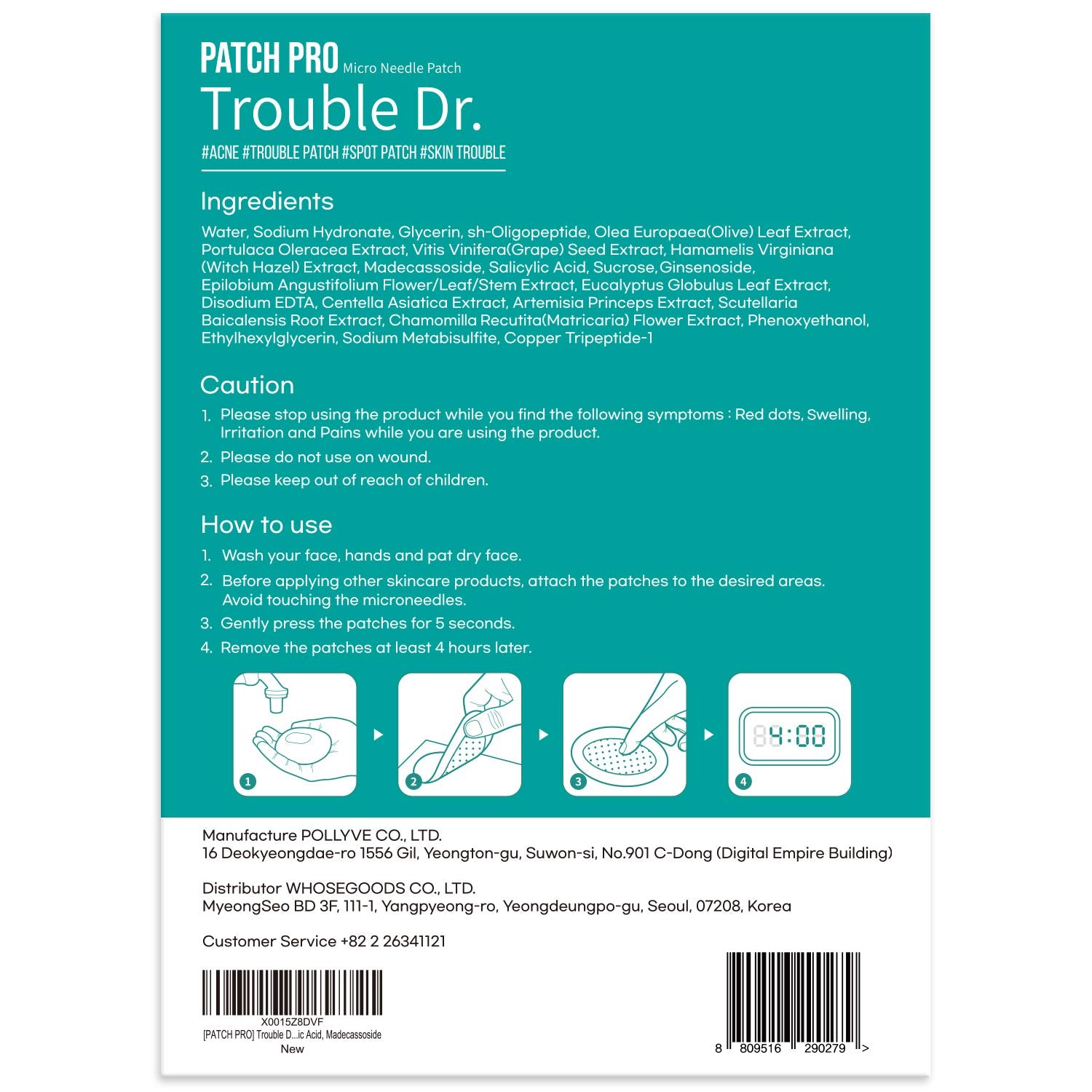 PATCH PRO Micro Pimple Patches Blemish Spot with Salicylic Acid and Skincare Ingredients - Needle Length 0.25mm Thin and Invisib