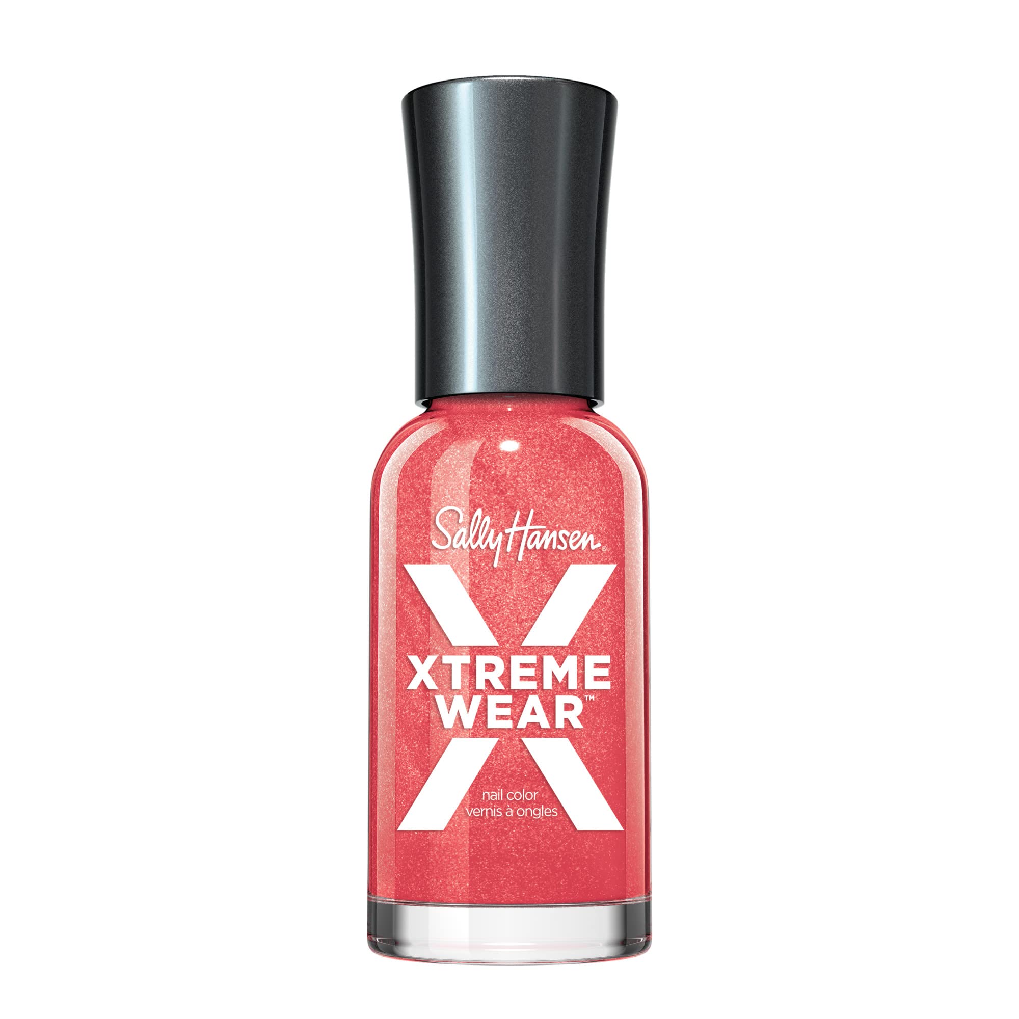 Sally Hansen Xtreme Wear Nail Polish, Streak-Free, Shiny Finish, Long-Lasting Nail Color, Heat Stroke, 0.12 fl oz