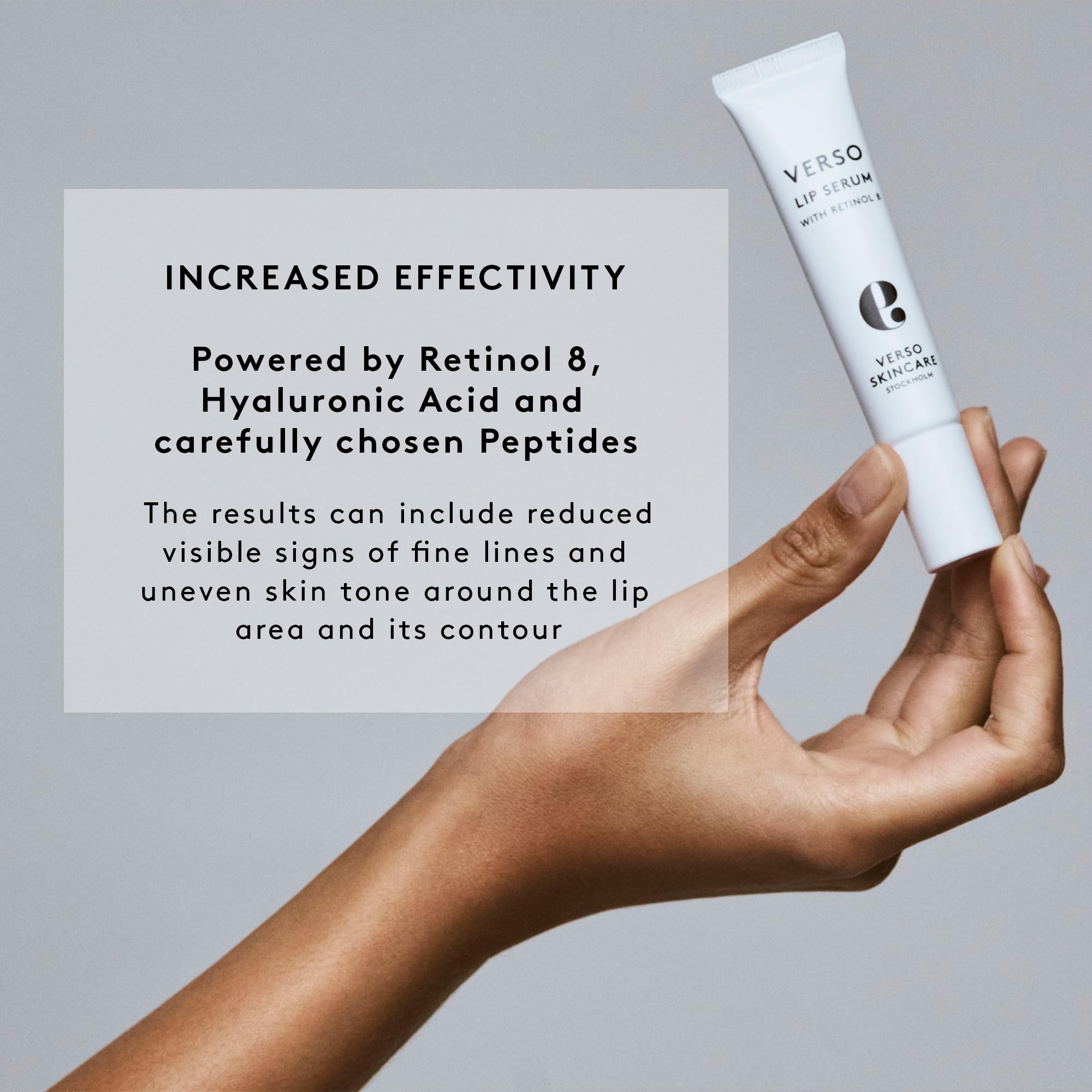Verso Skin Care | Moisturizing Lip Serum With Retinol 8 | Anti Aging Lip Plumper For Soft Lips & Youthful Skin | Lip Care Made E