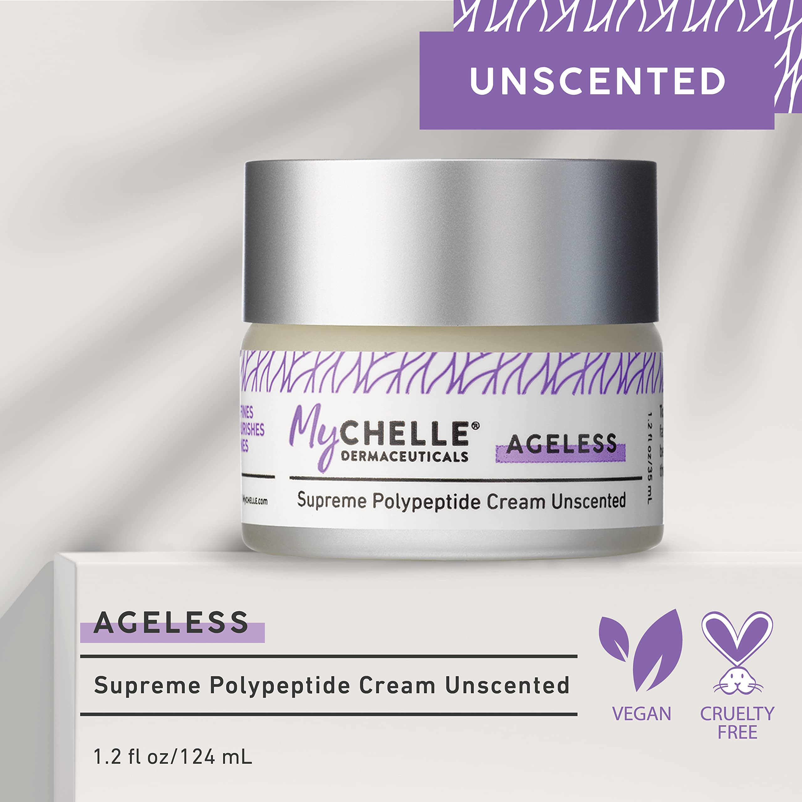 MyChelle Dermaceuticals Supreme Polypeptide Cream, Anti-Aging, 1.2 Fl Oz, Unscented, Model 28