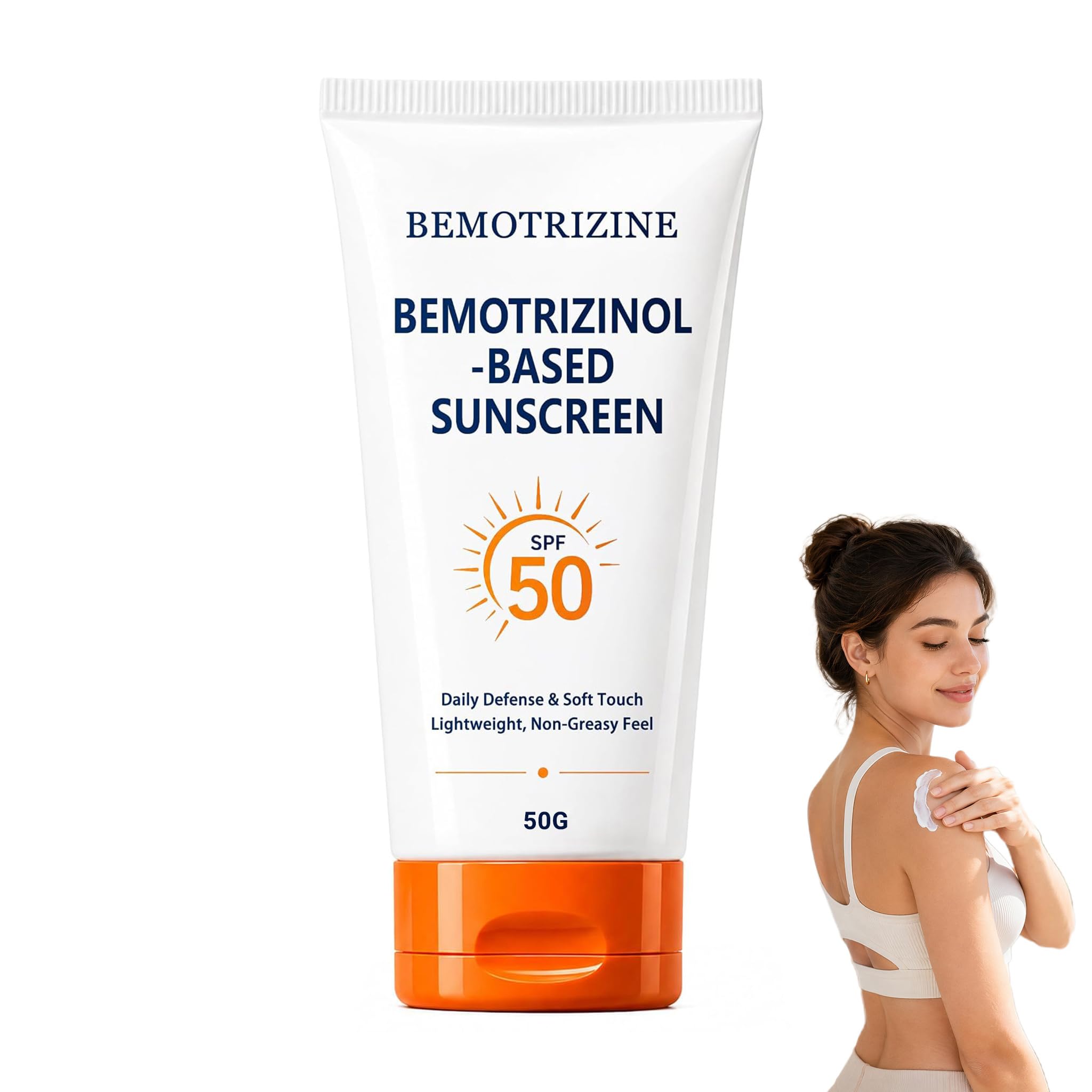 BemotrizinolBased Sunscreen SPF 50, Professional Bemotrizine Sunscreen for & Body Sun Care Lotion, Water & Sweat Resistant, Inv