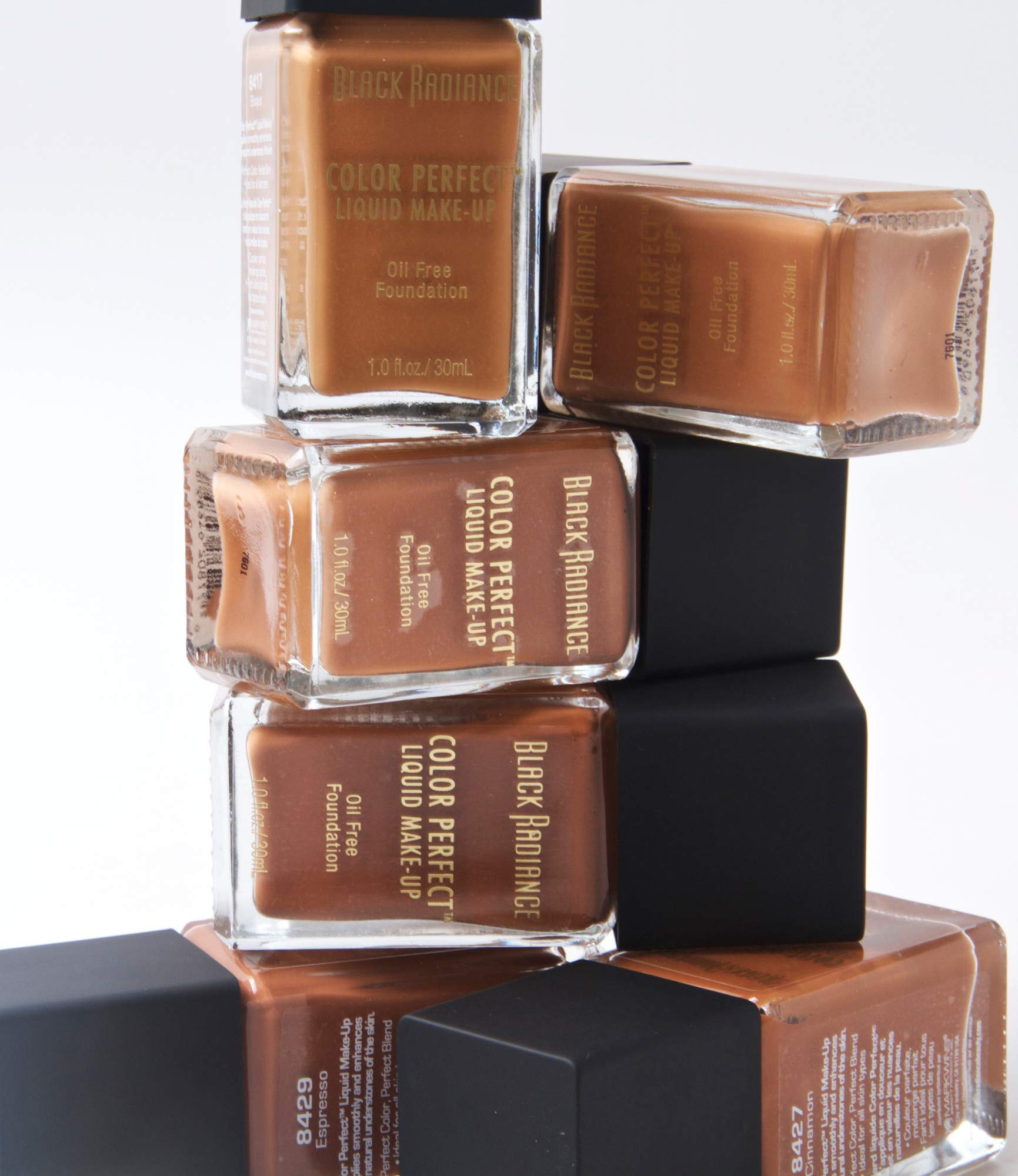 Black Radiance Color Perfect Liquid Full Coverage Foundation Makeup, Mocha Honey, 1 Ounce
