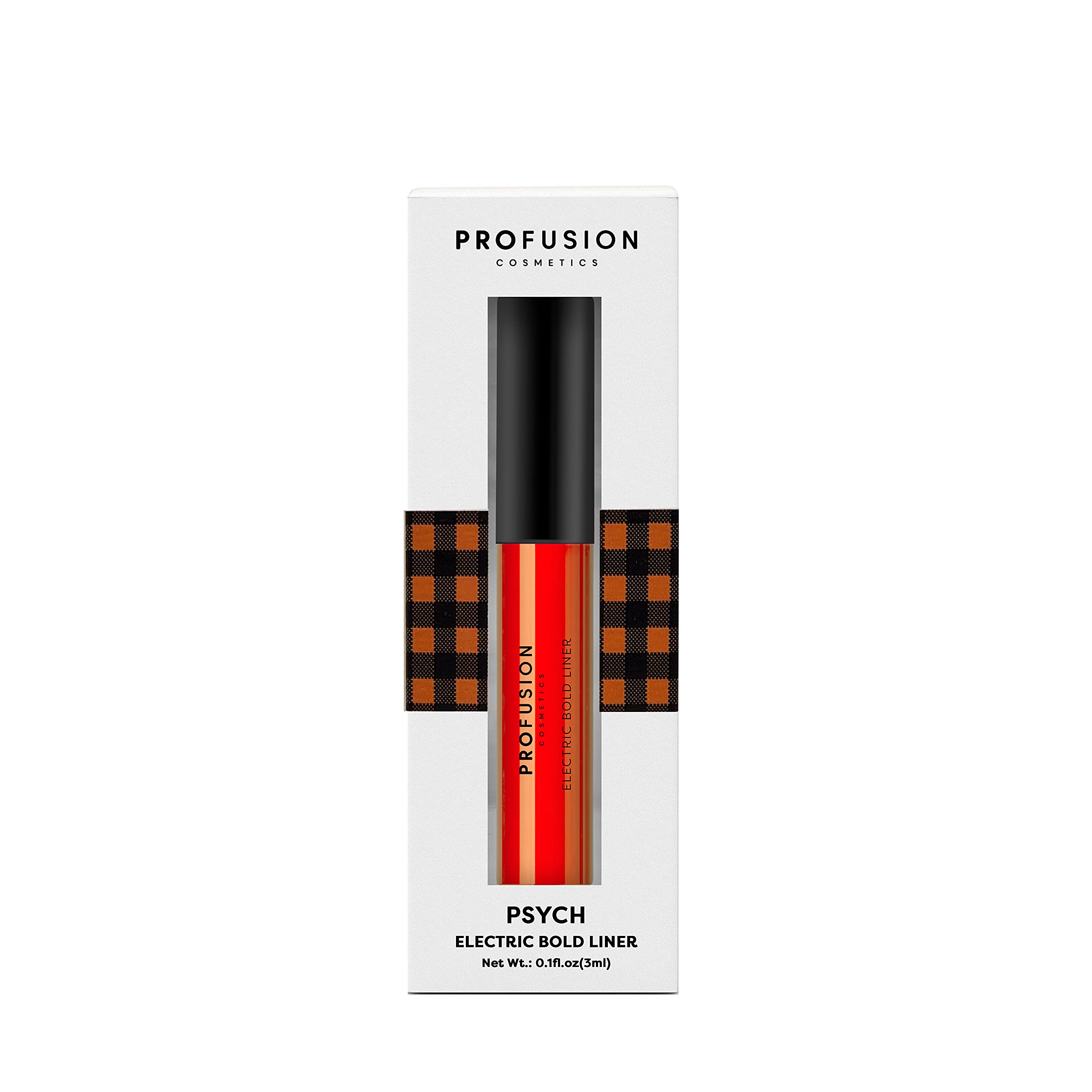 Profusion Cosmetics Electric Bold Waterproof Liner For All Day Glam, Get Dazzling Eyes With Vibrant Neon Orange Liquid Eyeline,
