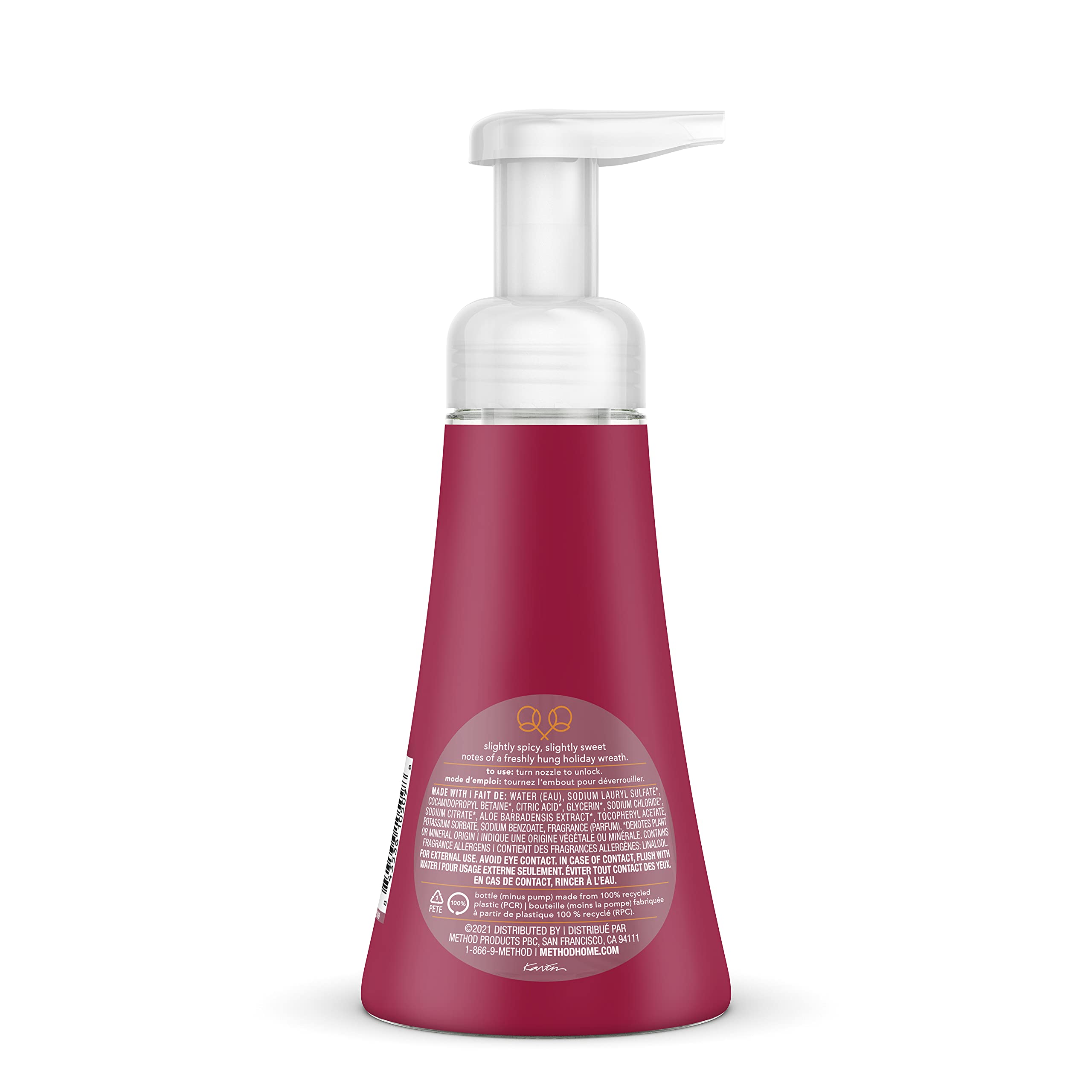 Method Foaming Hand Wash, Hollyberry, Biodegradable Formula, 10 Fl Oz (Pack of 1)