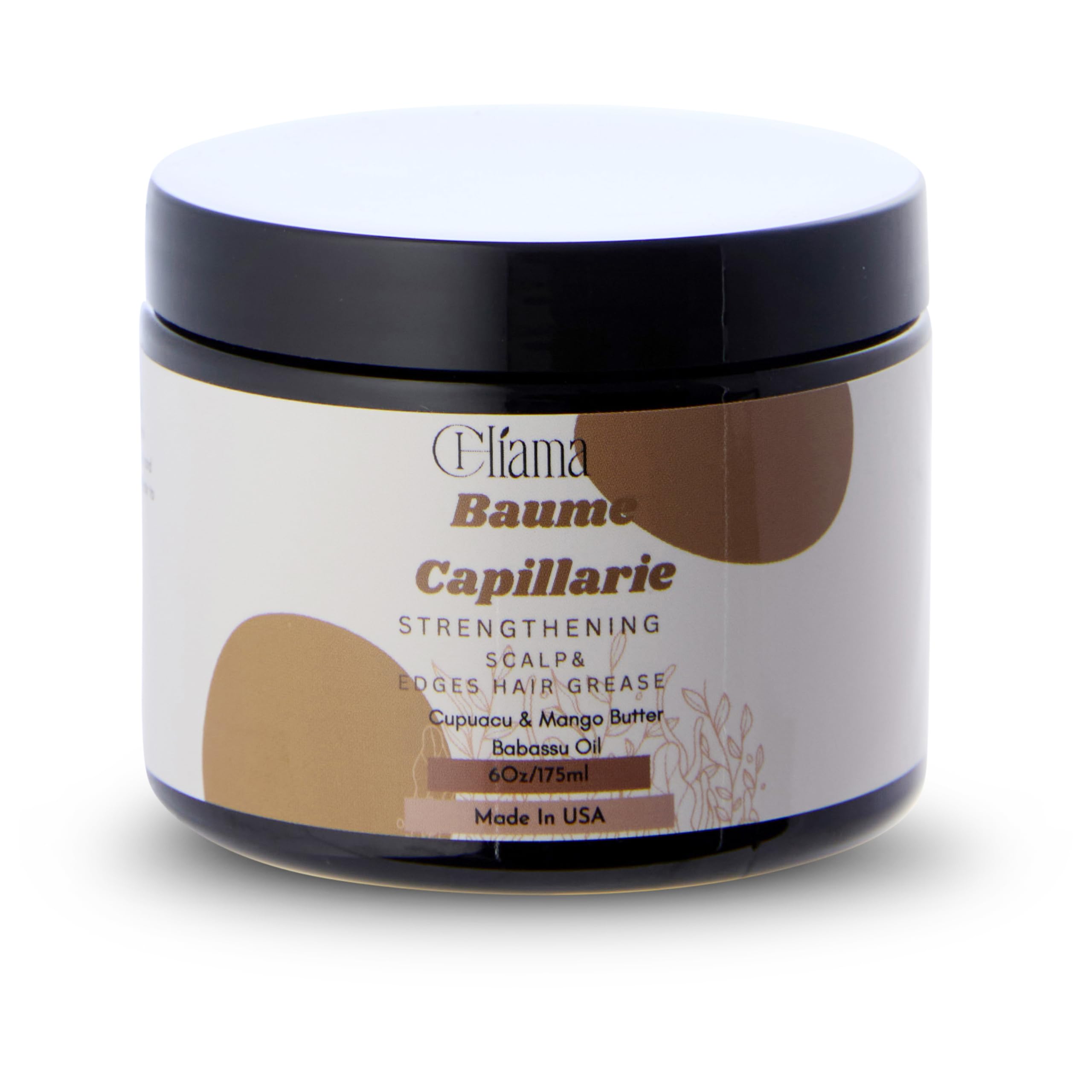 Baum Capillaries Hair Grease Herbal Scalp and Growth Butter, with Babassu Oil, Cupuacu Butter, Batana Oil, Ayurvedic Herbs, Mine