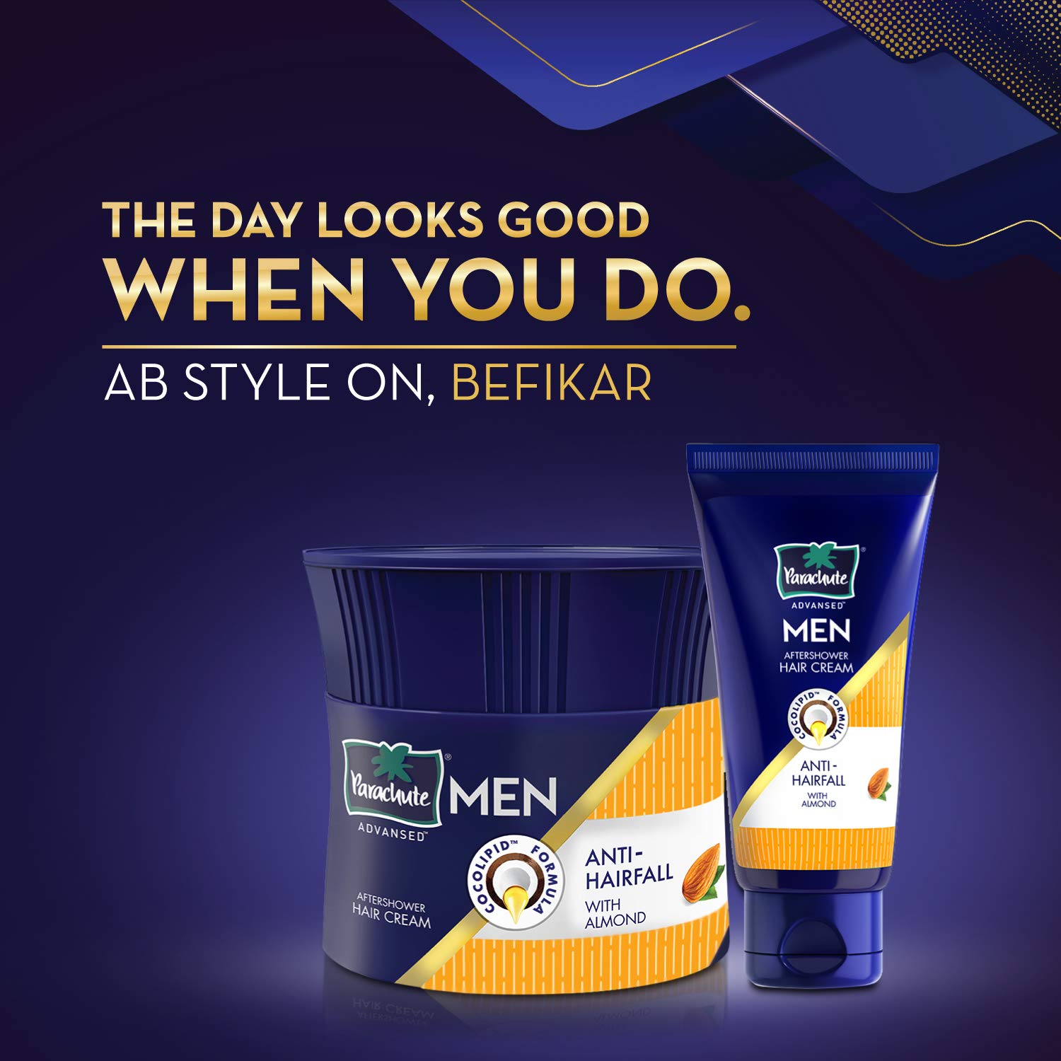 Parachute Advansed Men Hair Cream,Anti Hairfall 100 gm (Pack of 3)