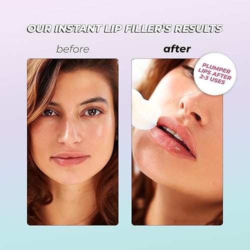 Vitamasques Instant Lip Filler - Vegan Collagen, Multi-Molecular Hyaluronic Acid, 3 Pack for Plumped Lips in 30 Mins