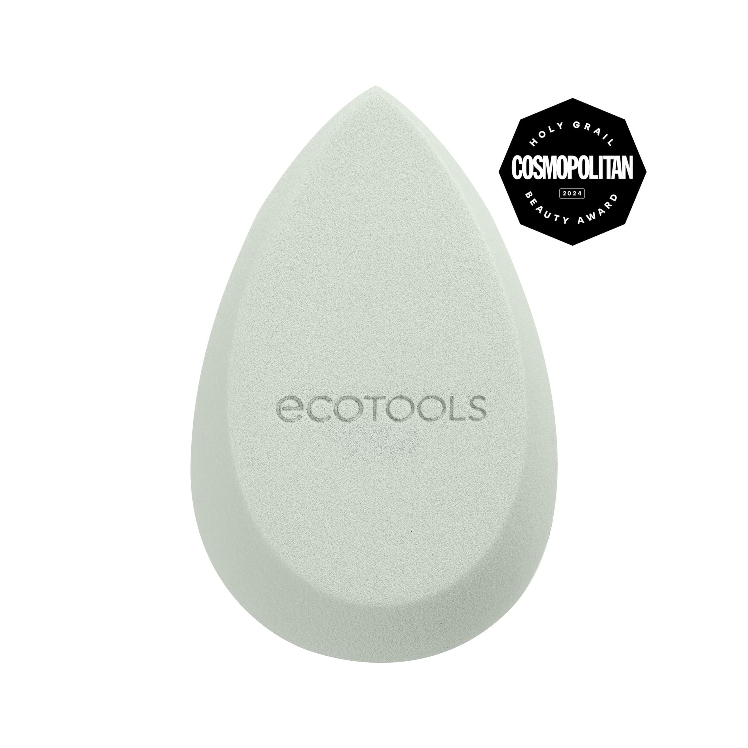 EcoTools Blurring Blender Makeup Sponge Duo, Makeup Blender Sponge For Blurred Skin, For Liquid & Cream Foundation, Cloud Covera