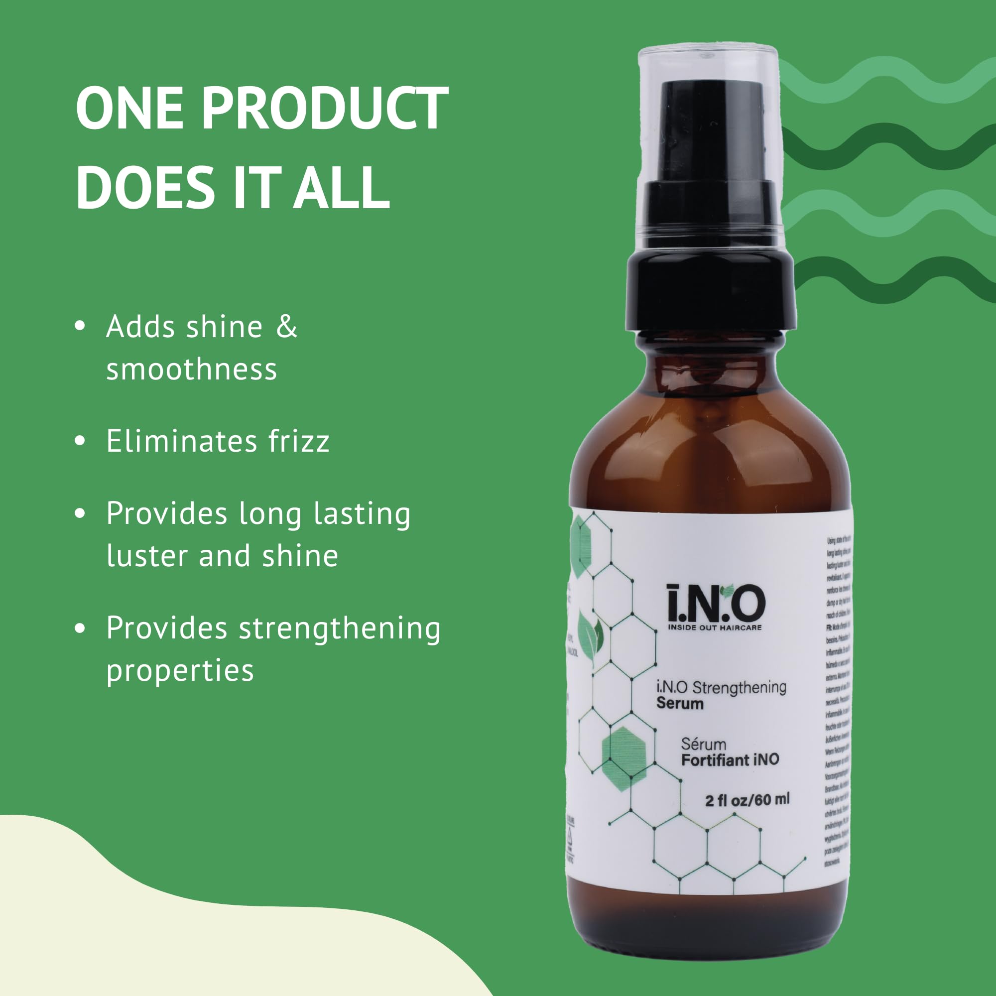Earthly Body Inside Out Haircare Strengthening Serum - 2 fl oz - Strengthens, Smoothes, Reduces Frizz & Adds Shine - Vegan & Cru