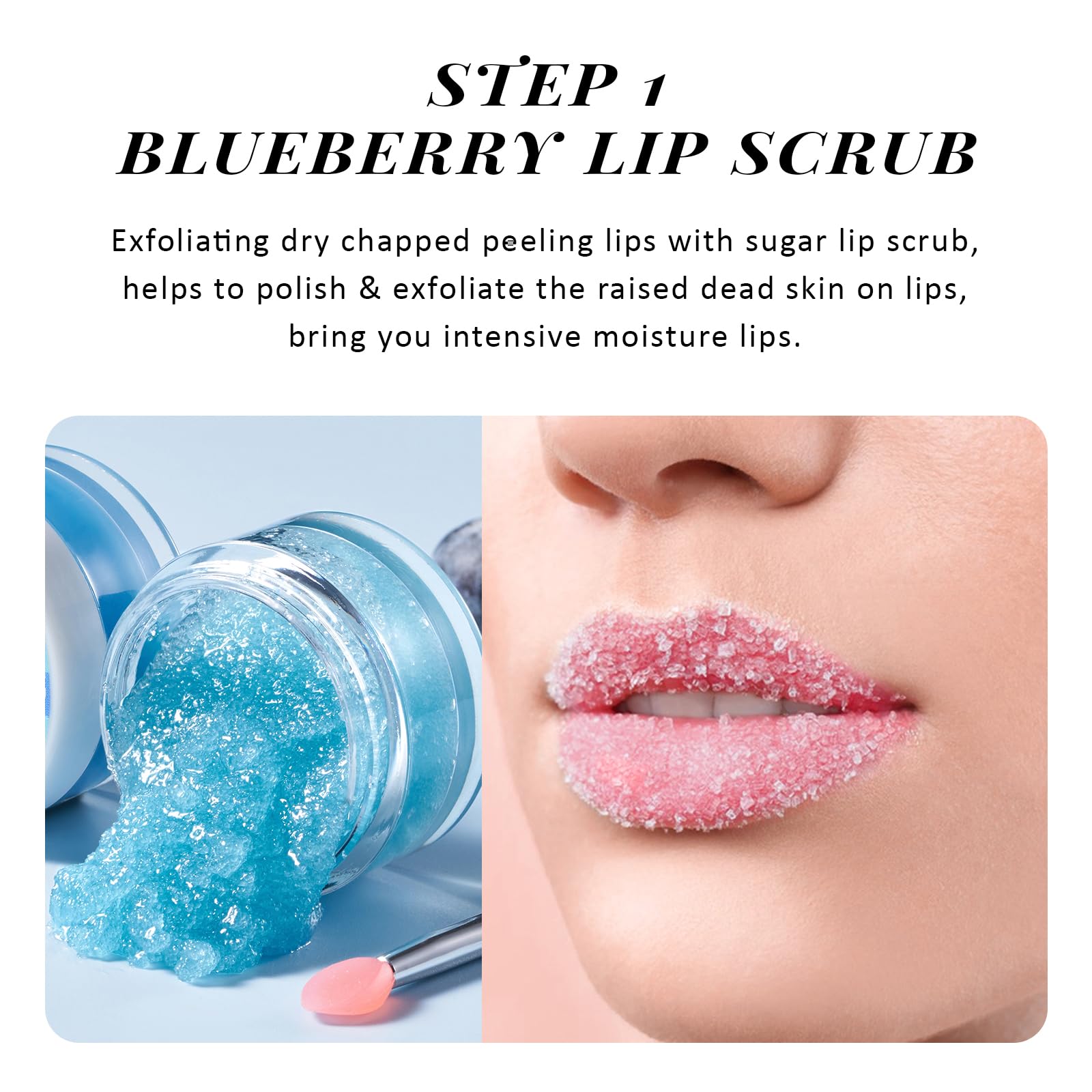 Anai Rui Lip Therapy Set, Lip Scrub & Lip Mask, Overnight Moisturizing Lip Care Kit, Suagr Lip Exfoliator And Lip Sleeping Mask