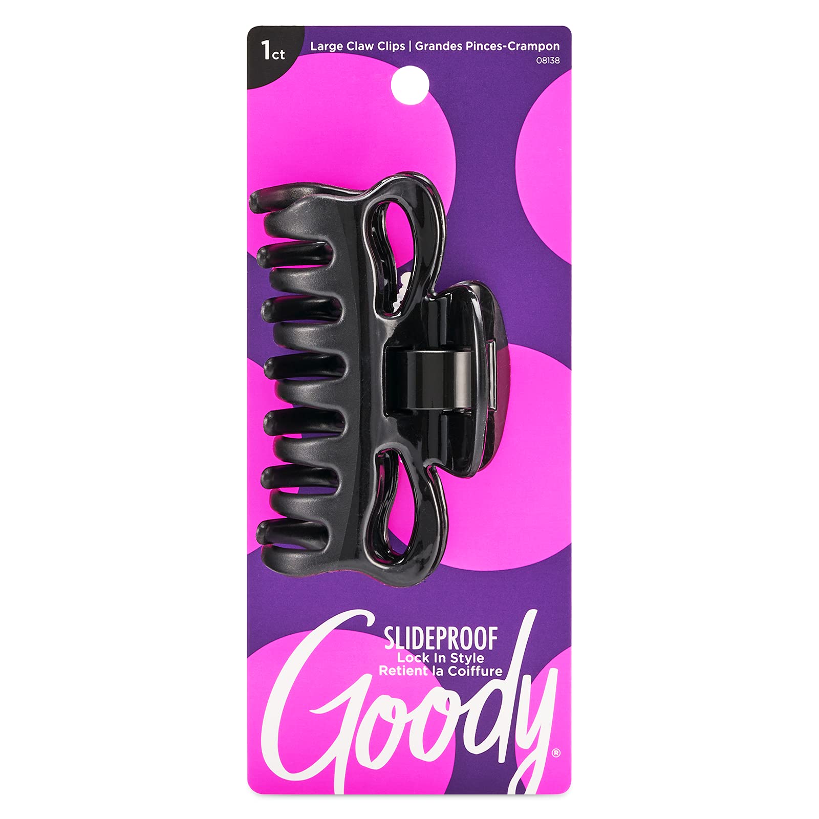 Goody Ouchless Flexible No Metal Bowtie Claws, Large (Pack of 3)