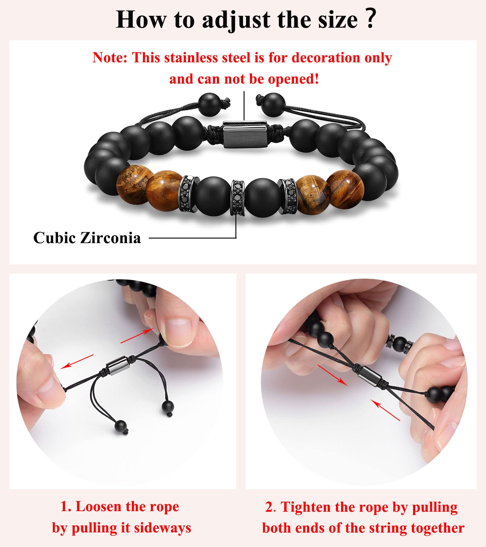 UNGENT THEM Fathers ' Day Gifts for Dad from Daughter, Dad Presents Bracelet Christmas Valentines ' Day Birthday Gifts for Dad W