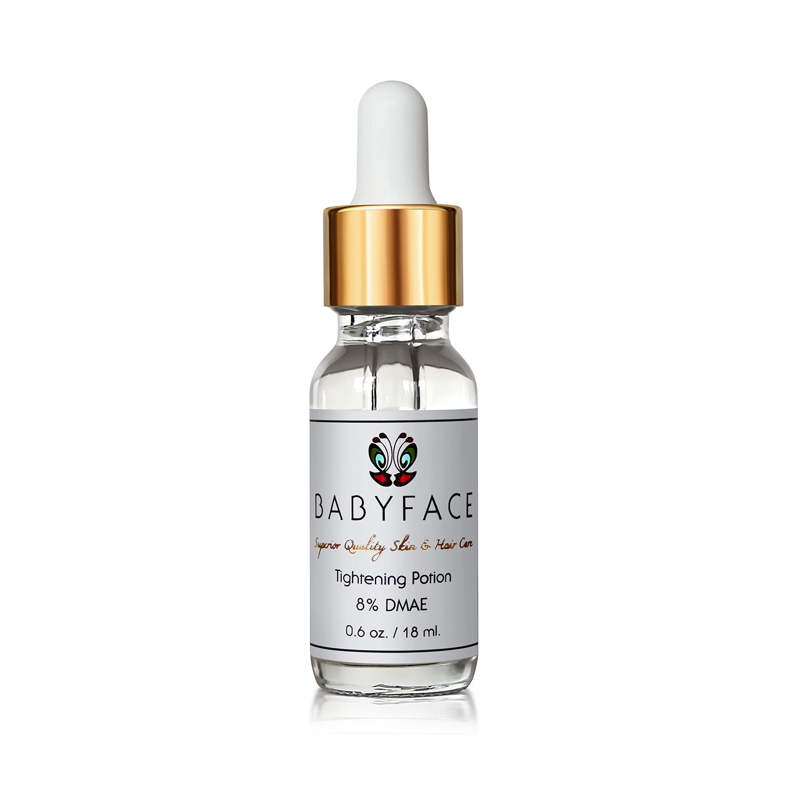 Babyface Instant Tightening Serum - Extra Strength 8% DMAE for Maximum Tightening, Pore Refining, Face Firming, Anti-Aging. Lift