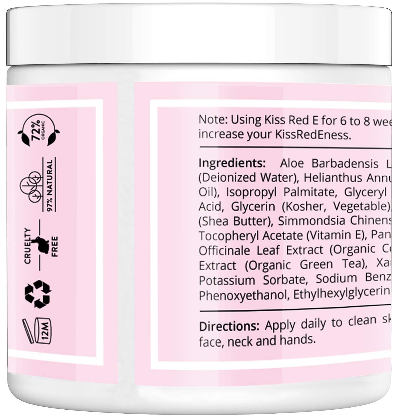 KissRedE Anti Aging Face Cream. Best Anti Wrinkle Cream Moisturizer For Face, Hands, Neck. Reduce Wrinkles, Fine Lines, Crows Fe