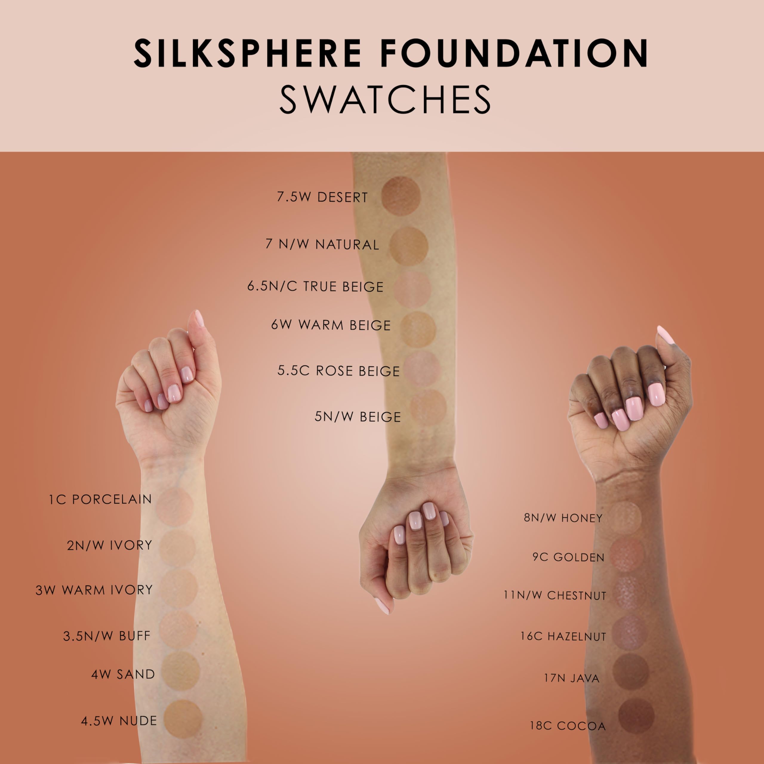 TEMPTU SilkSphere Airbrush Foundation: Long-Lasting Liquid Makeup, Medium-Full Coverage | 4-In-1 Formula Foundation, Primer, Con