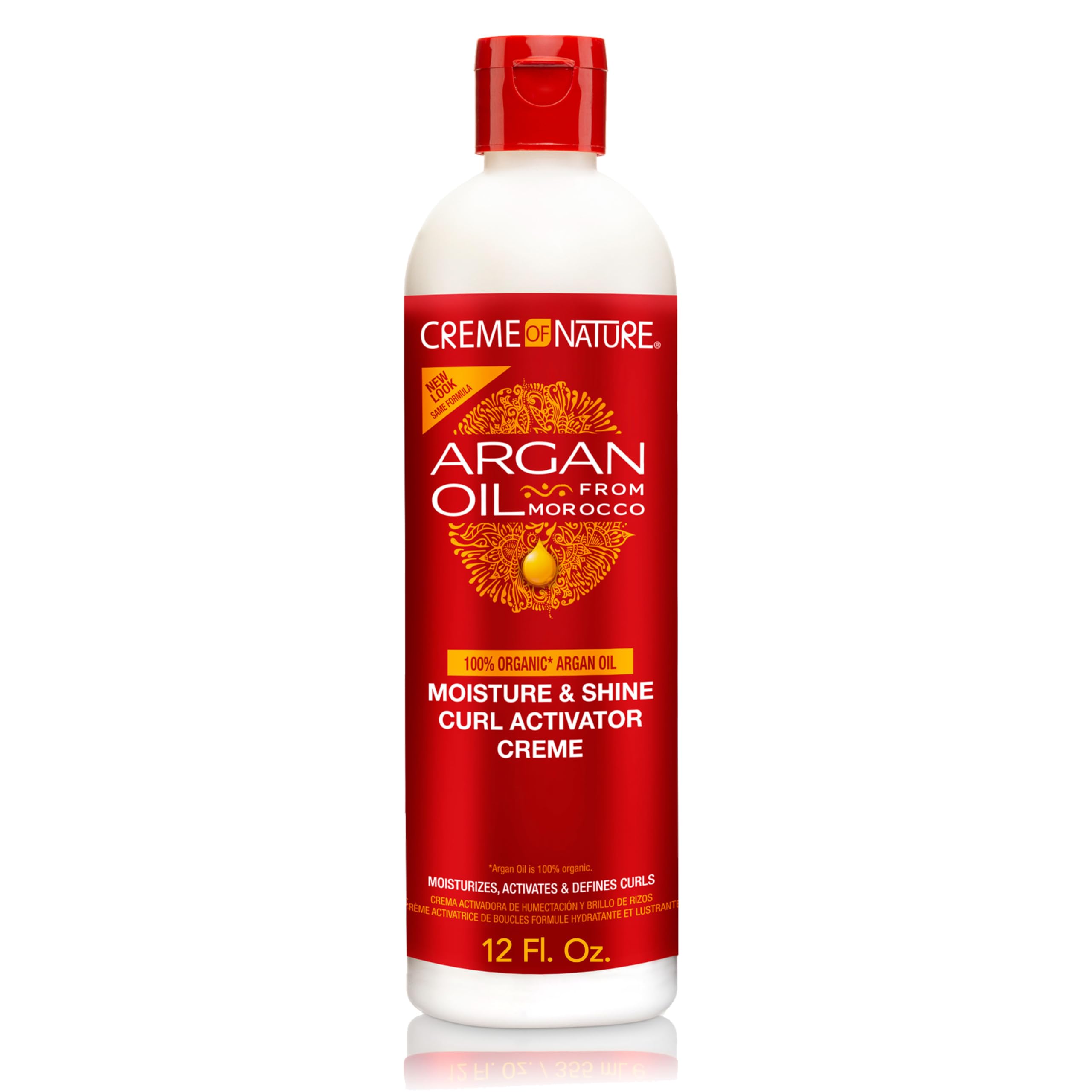 Creme of Nature, Argan Oil Moisture & Shine Curl Activator Crme, Argan Oil of Morocco, 12 Fl Oz