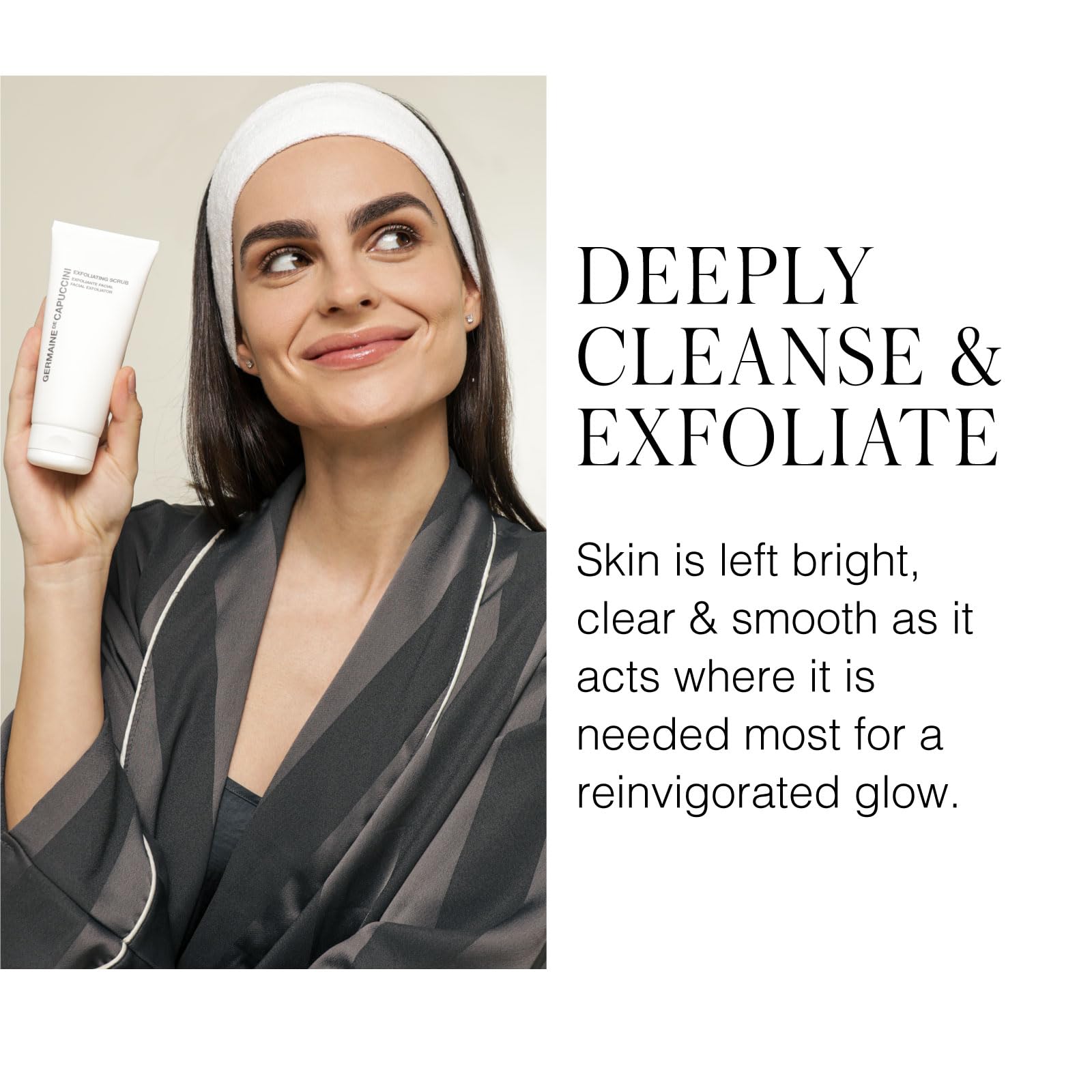 Germaine de Capuccini Exfoliating Face Scrub | Refreshing Daily Cleanser to Brighten and Eliminate Blackheads | Dry and Acne-Pro