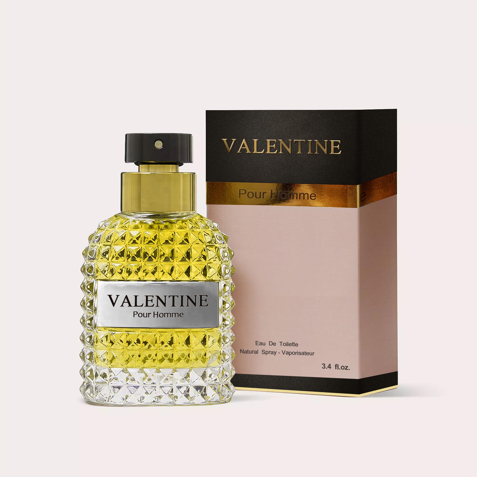 A Center Perfume For Men Valentine Milano Eau De Toilette Natural Spray Men Cologne Masculine Scent 3.4 Fl Oz/100Ml